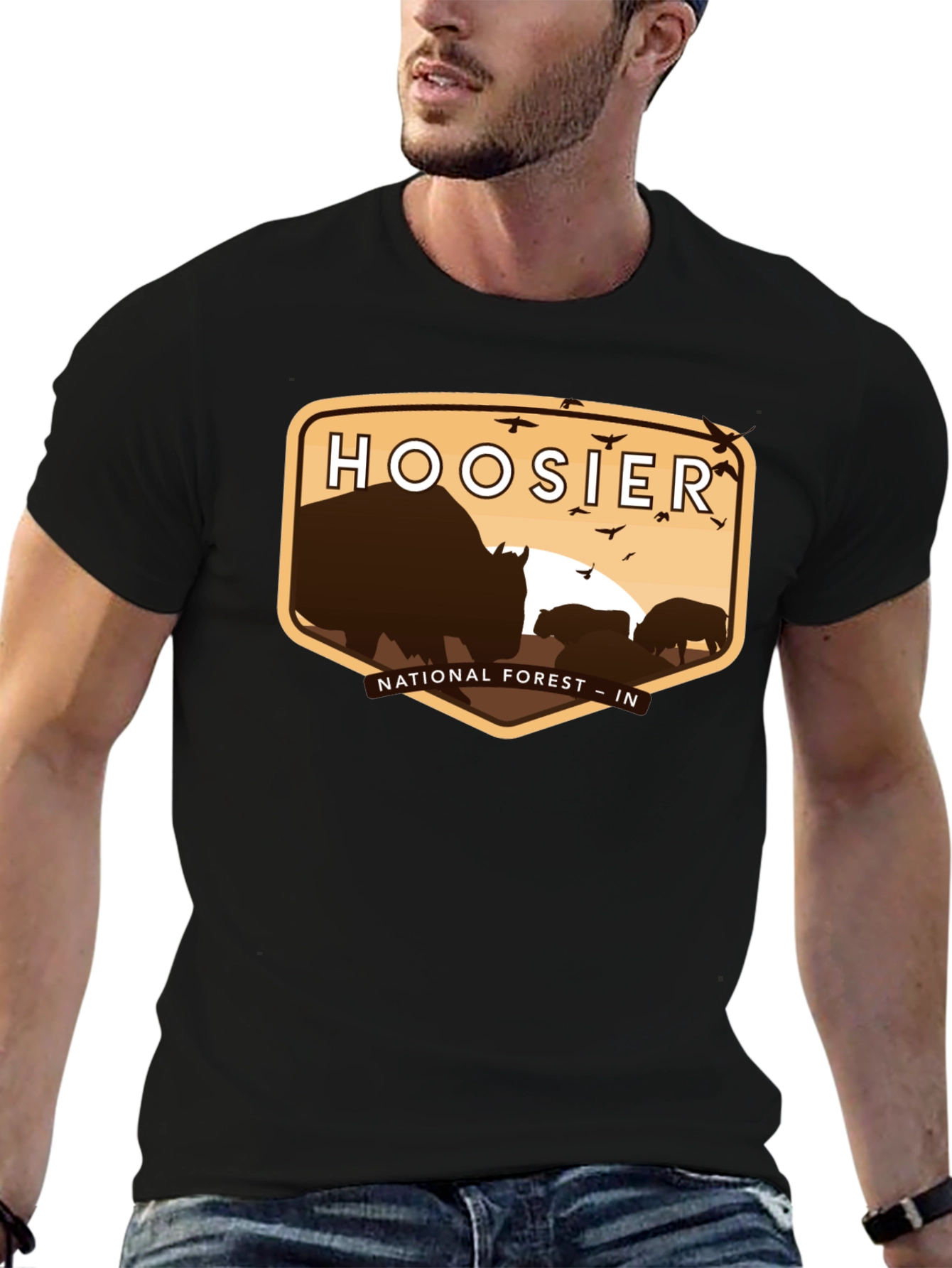 Hoosier National Forest T-Shirt Indiana Bison