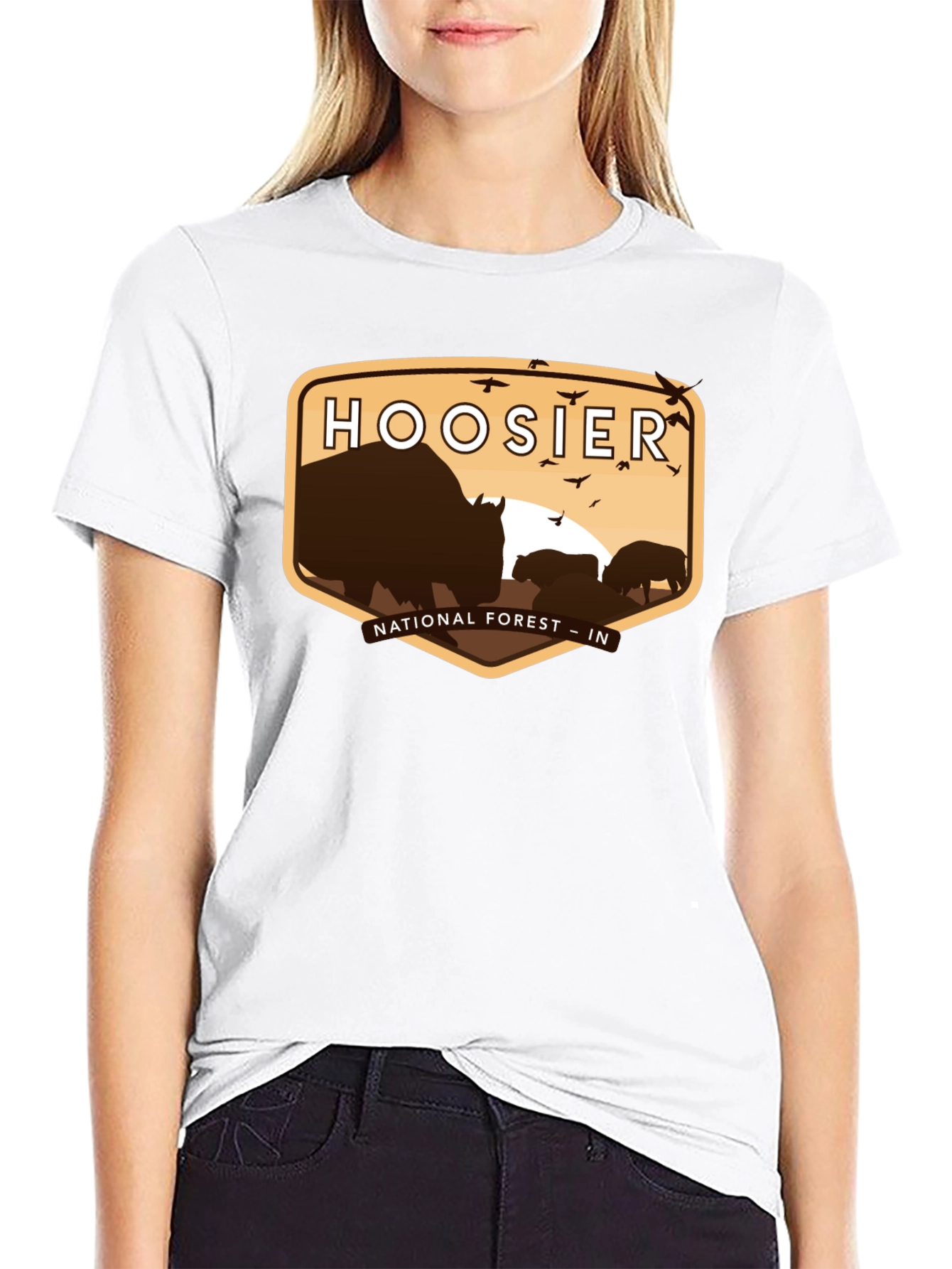 Hoosier National Forest T-Shirt Indiana Bison