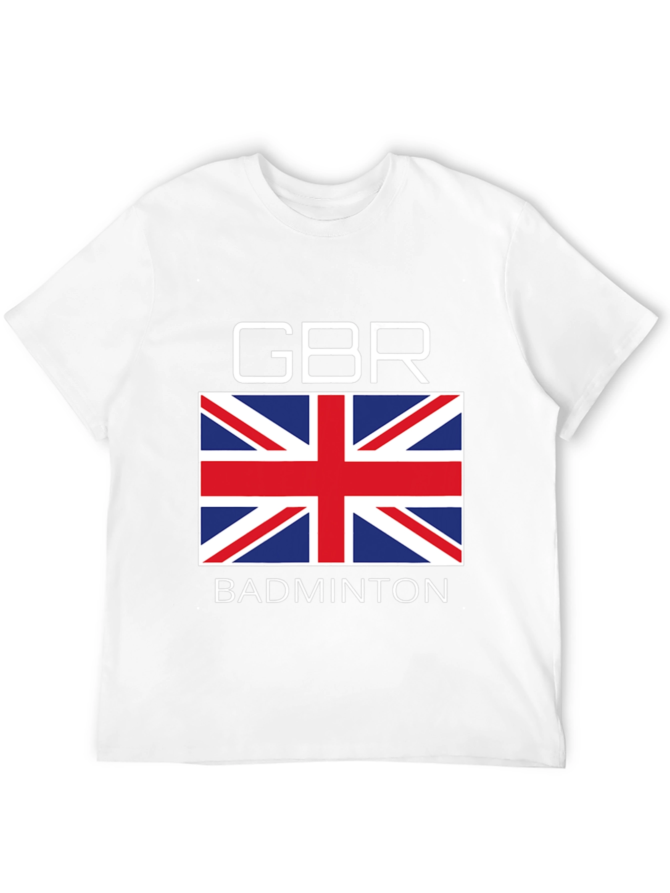 GBR Badminton T-Shirt Union Jack Design