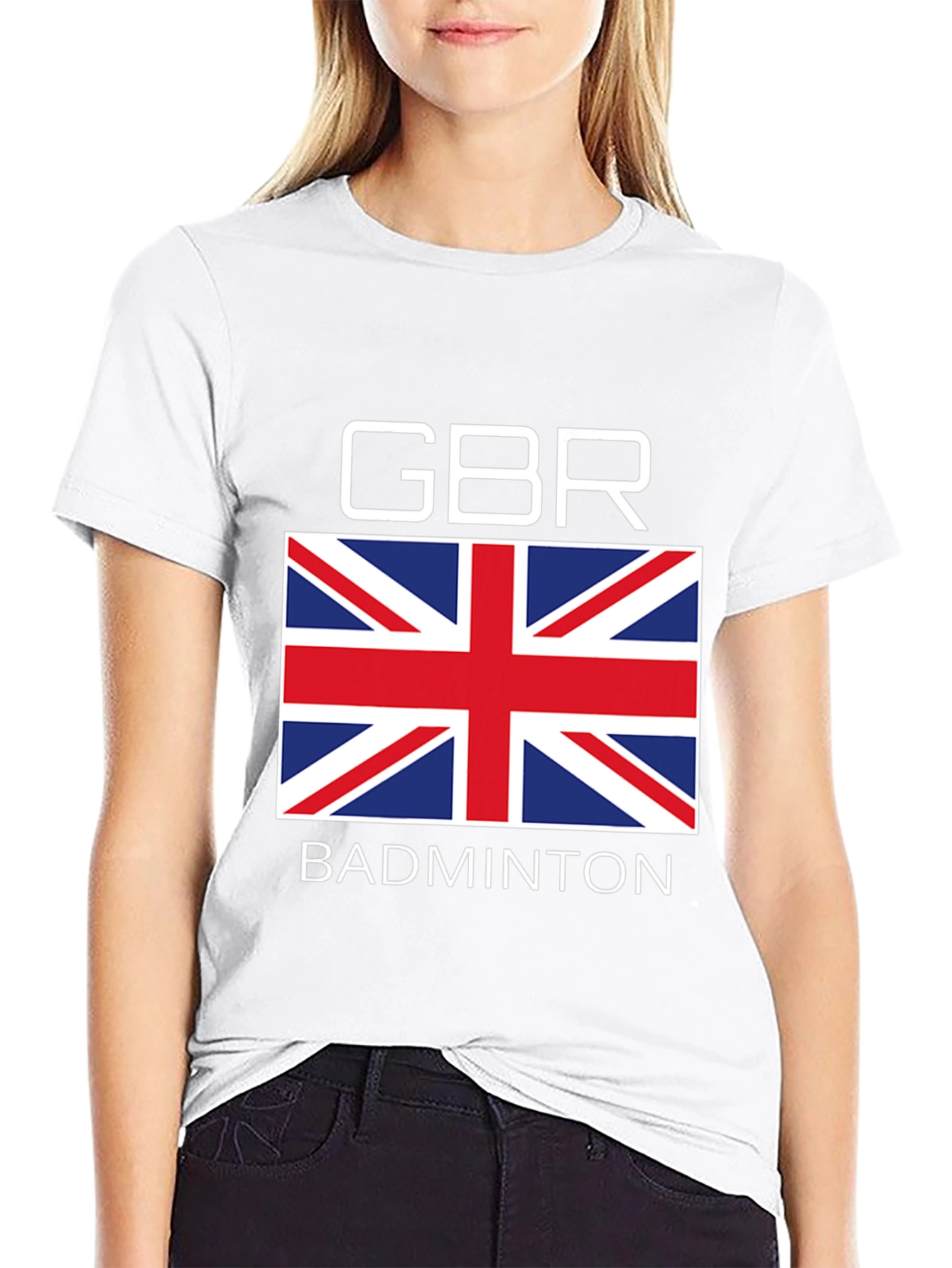 GBR Badminton T-Shirt Union Jack Design