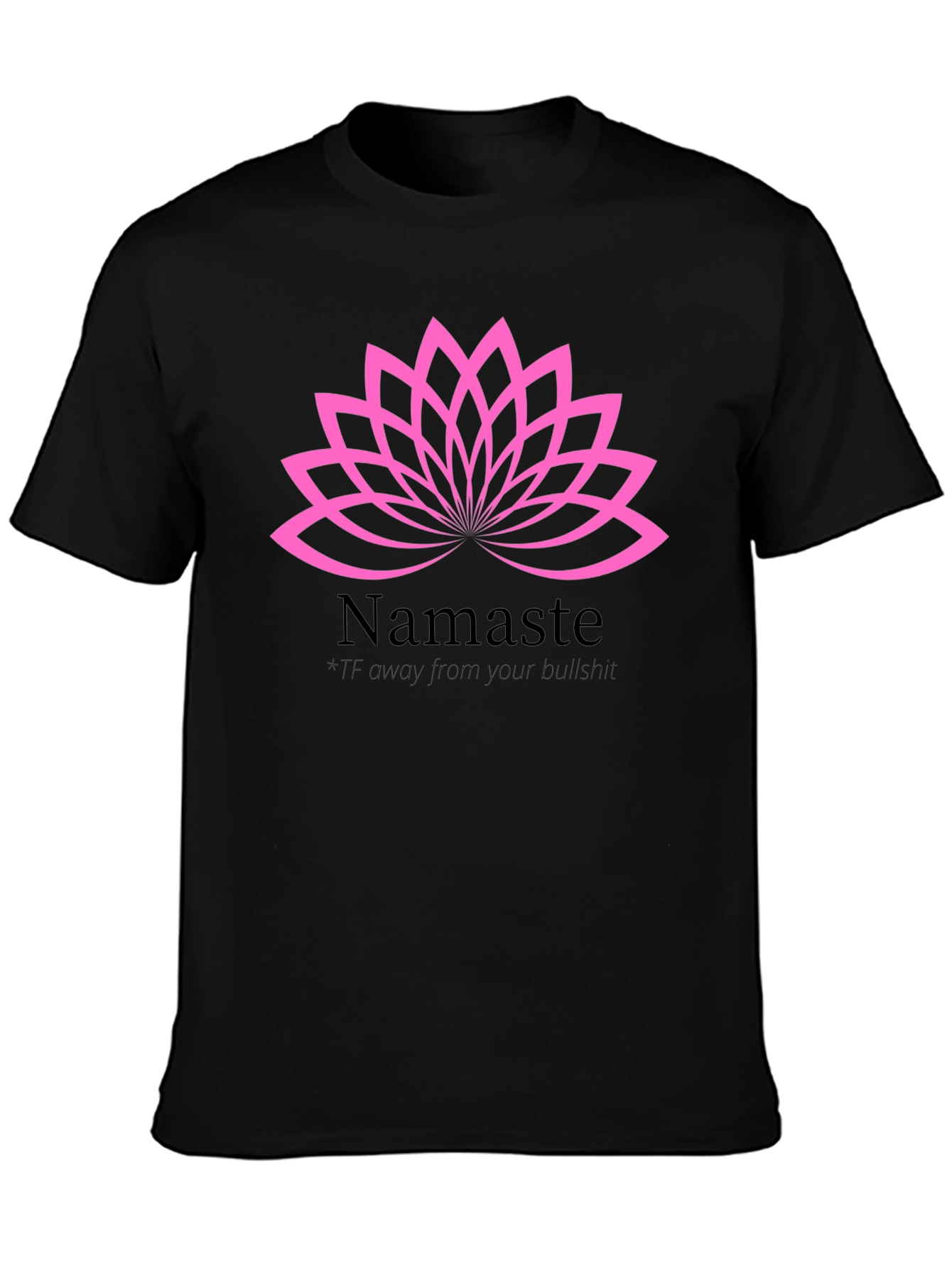 Namaste Lotus Graphic Tee - Relaxed Fit Cotton T-Shirt
