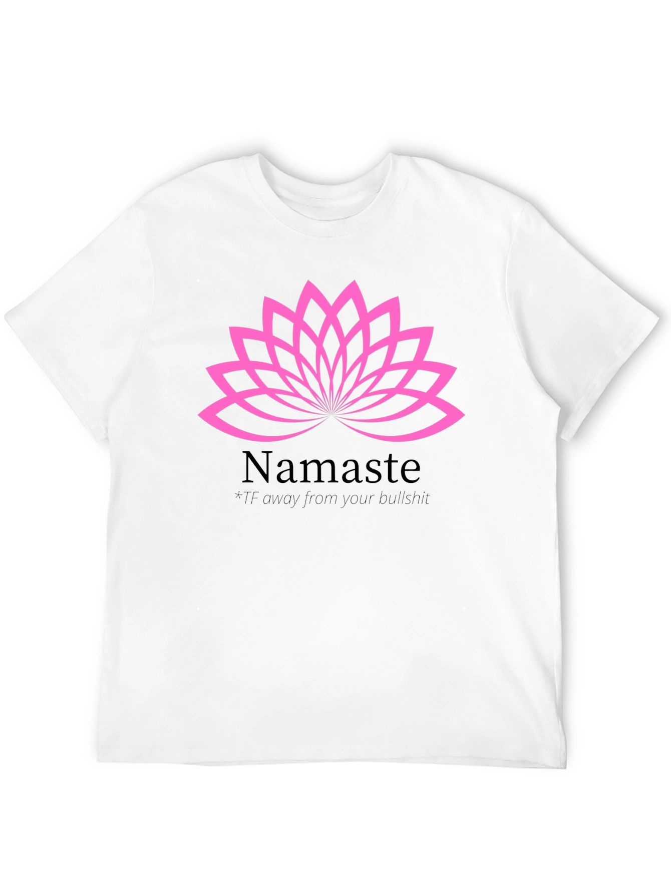 Namaste Lotus Graphic Tee - Relaxed Fit Cotton T-Shirt