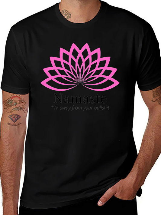 Namaste Lotus Graphic Tee - Relaxed Fit Cotton T-Shirt