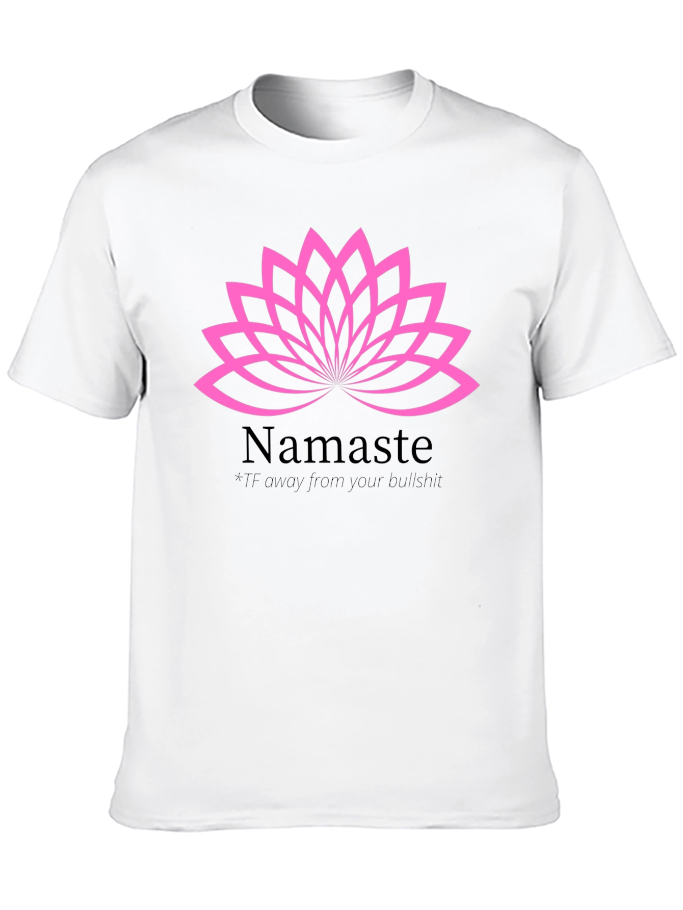 Namaste Lotus Graphic Tee - Relaxed Fit Cotton T-Shirt