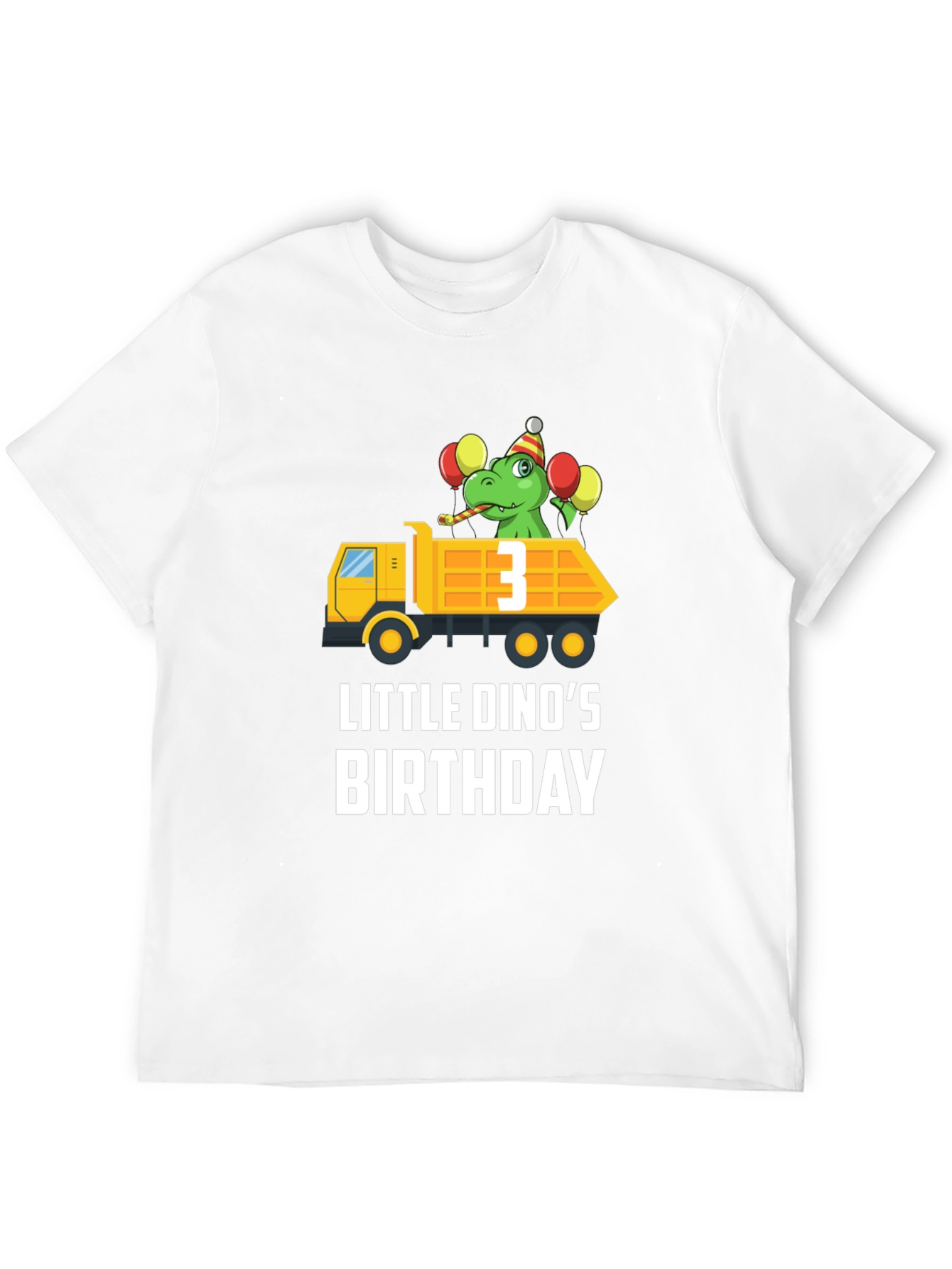 Dino Birthday T-Shirt - Size 3