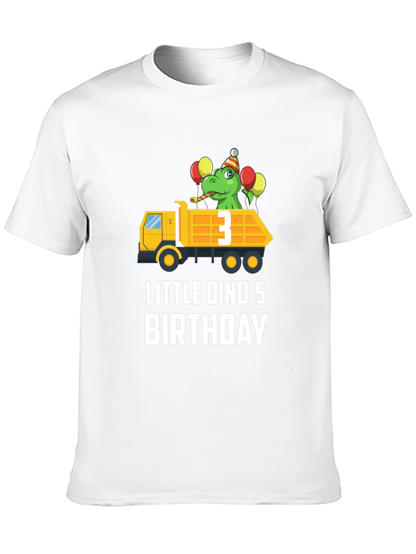 Dino Birthday T-Shirt - Size 3