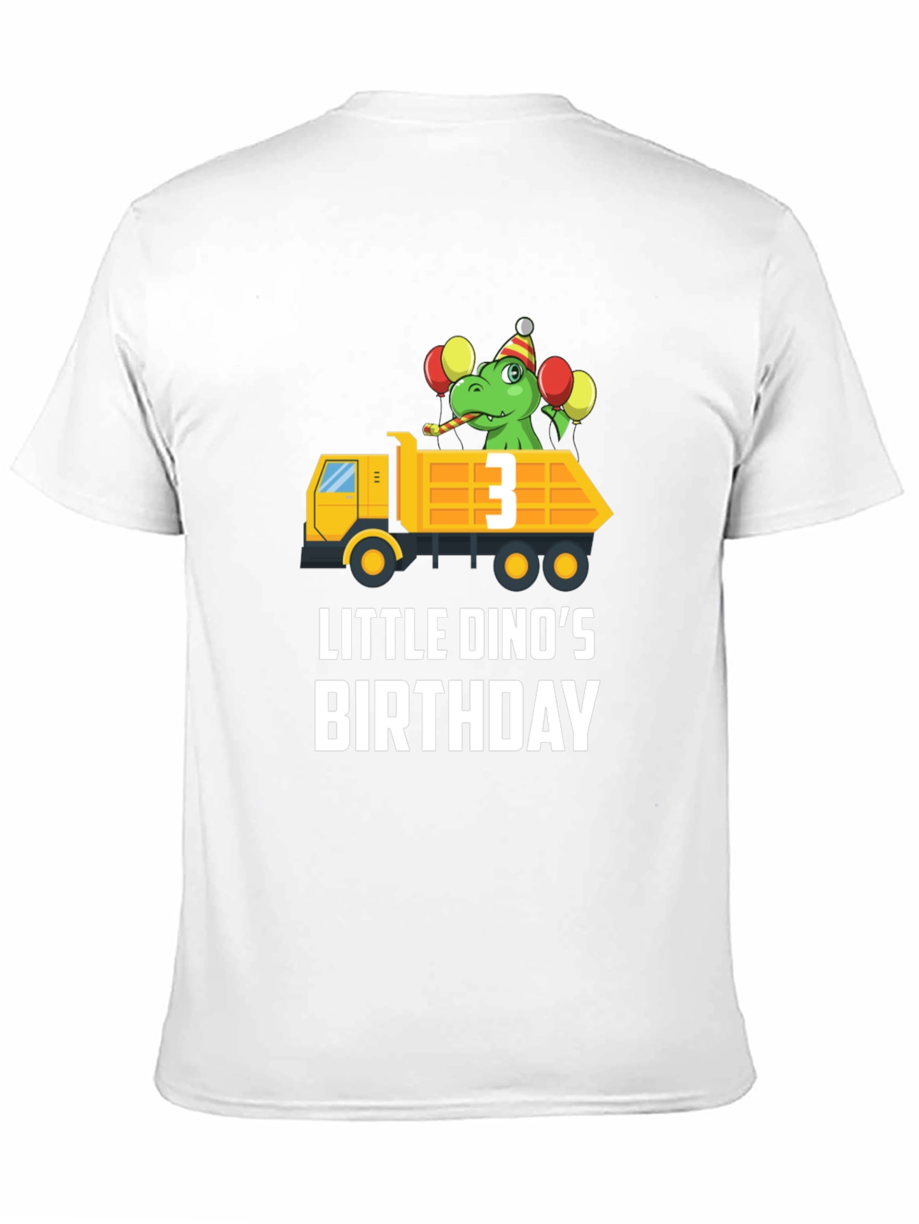 Dino Birthday T-Shirt - Size 3