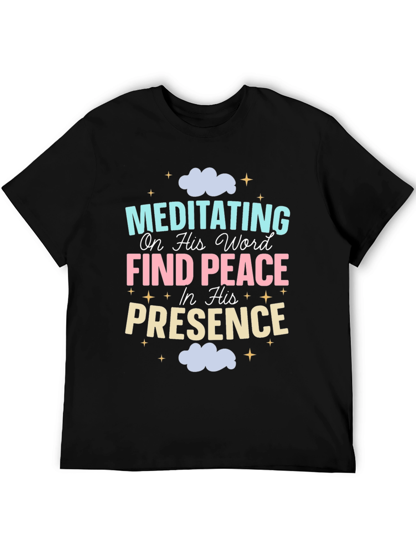 Meditating Find Peace T-Shirt - Christian Apparel