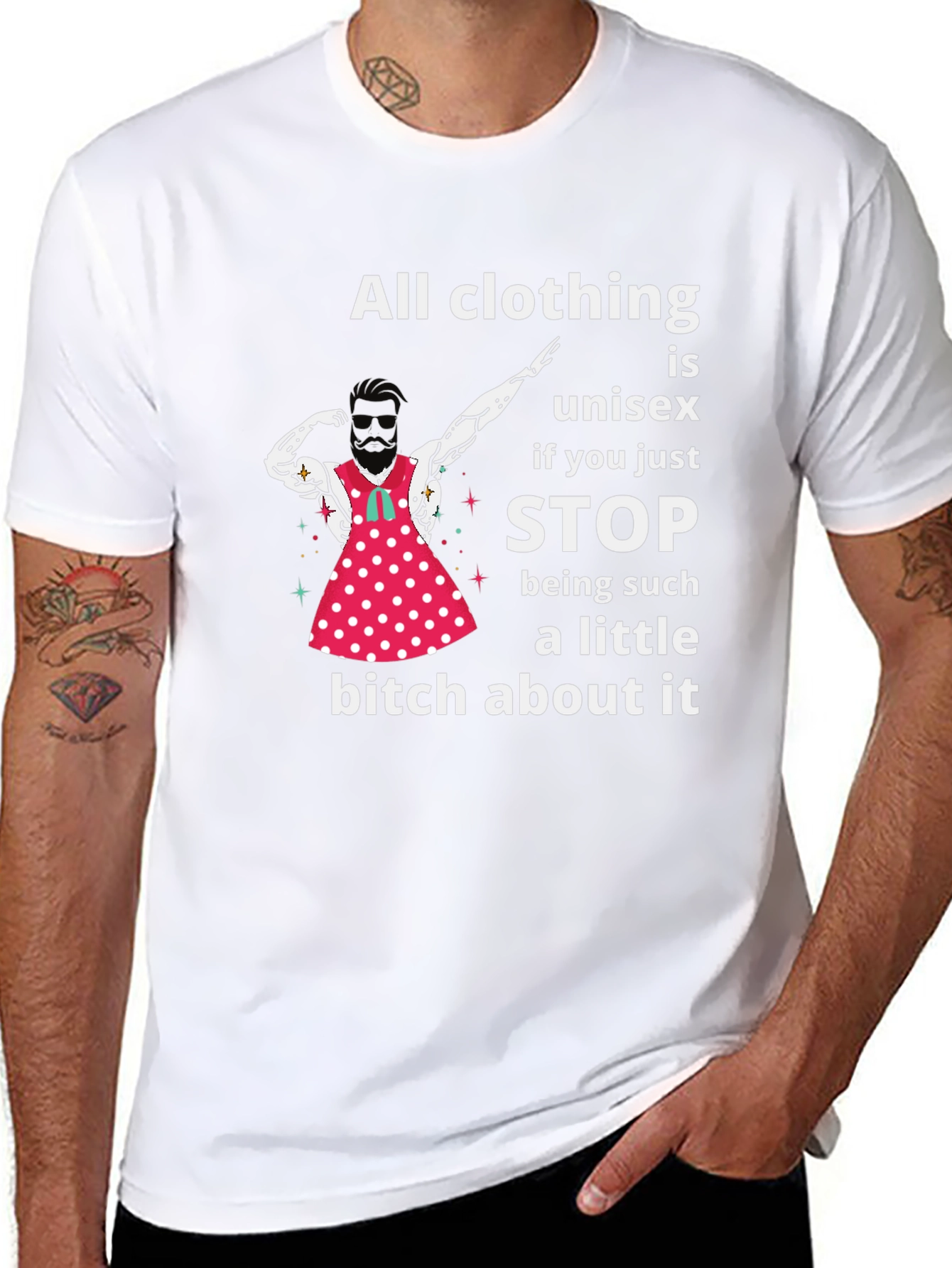 Unisex T-Shirt: All Clothing is Unisex