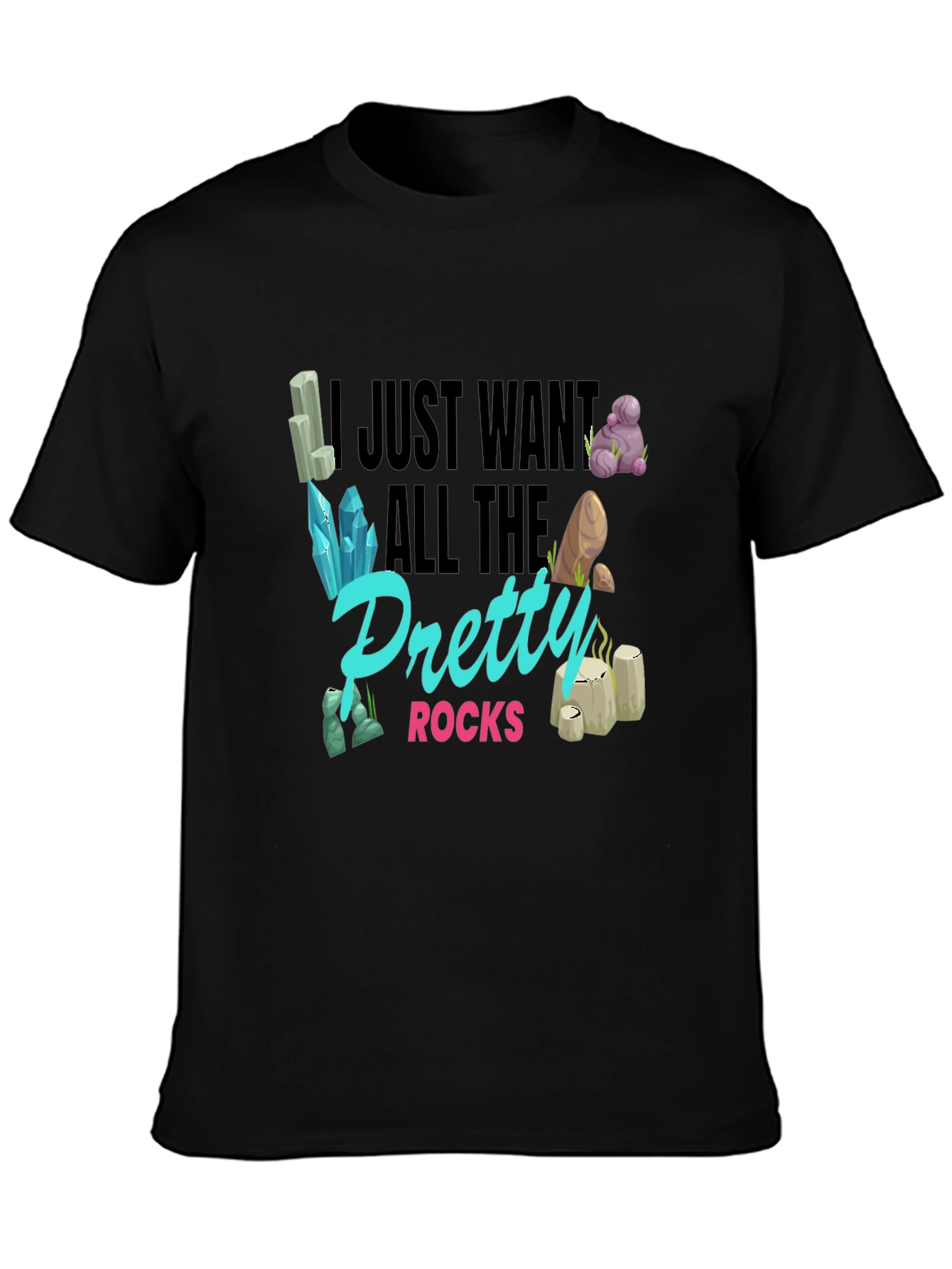 Pretty Rocks Graphic T-Shirt - Mineral Collector Tee