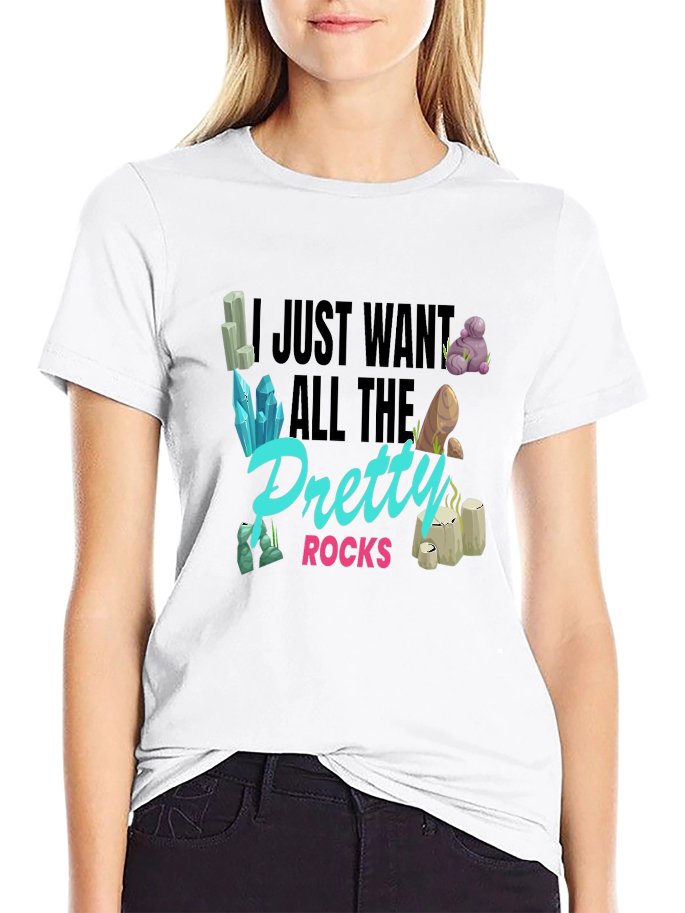 Pretty Rocks Graphic T-Shirt - Mineral Collector Tee