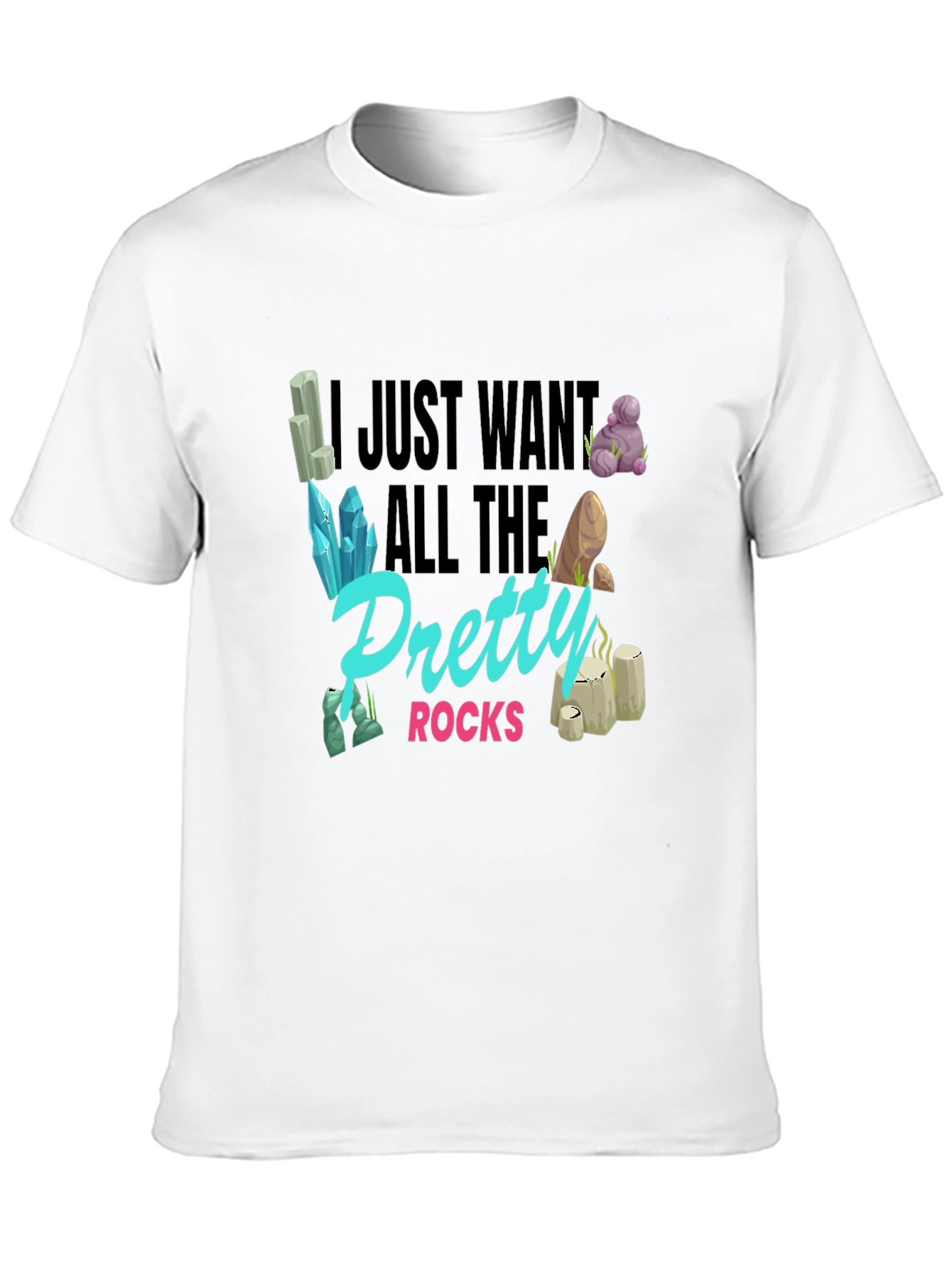 Pretty Rocks Graphic T-Shirt - Mineral Collector Tee