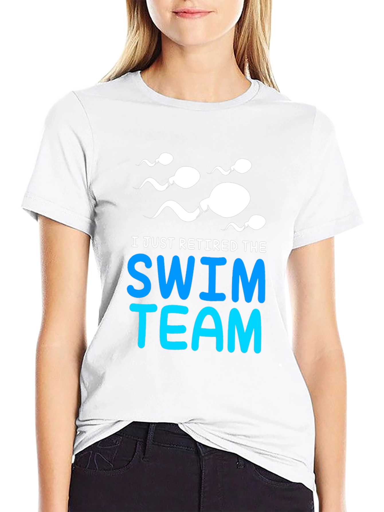 Retired Swim Team Graphic Tee - Funny T-Shirt