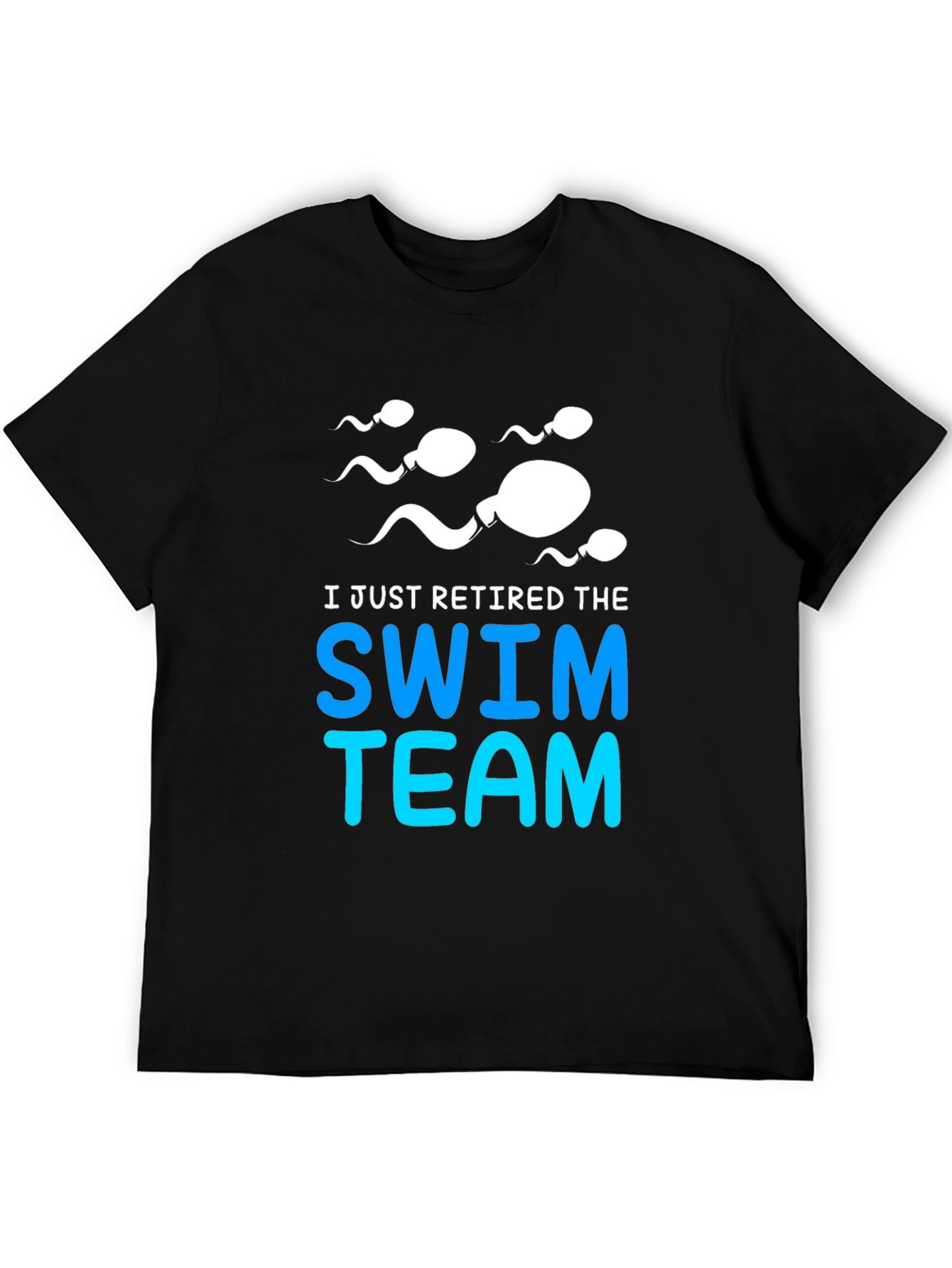 Retired Swim Team Graphic Tee - Funny T-Shirt