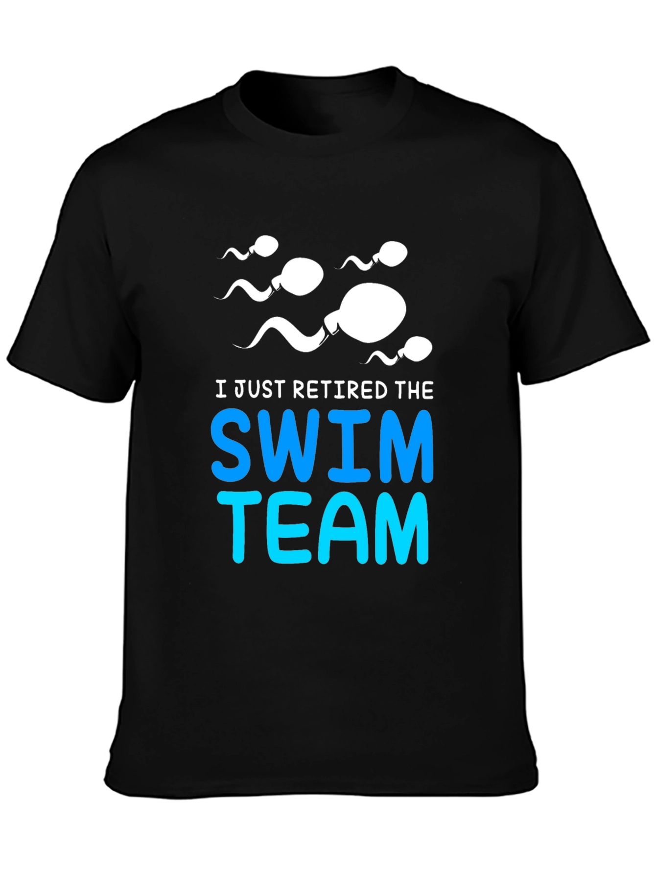 Retired Swim Team Graphic Tee - Funny T-Shirt
