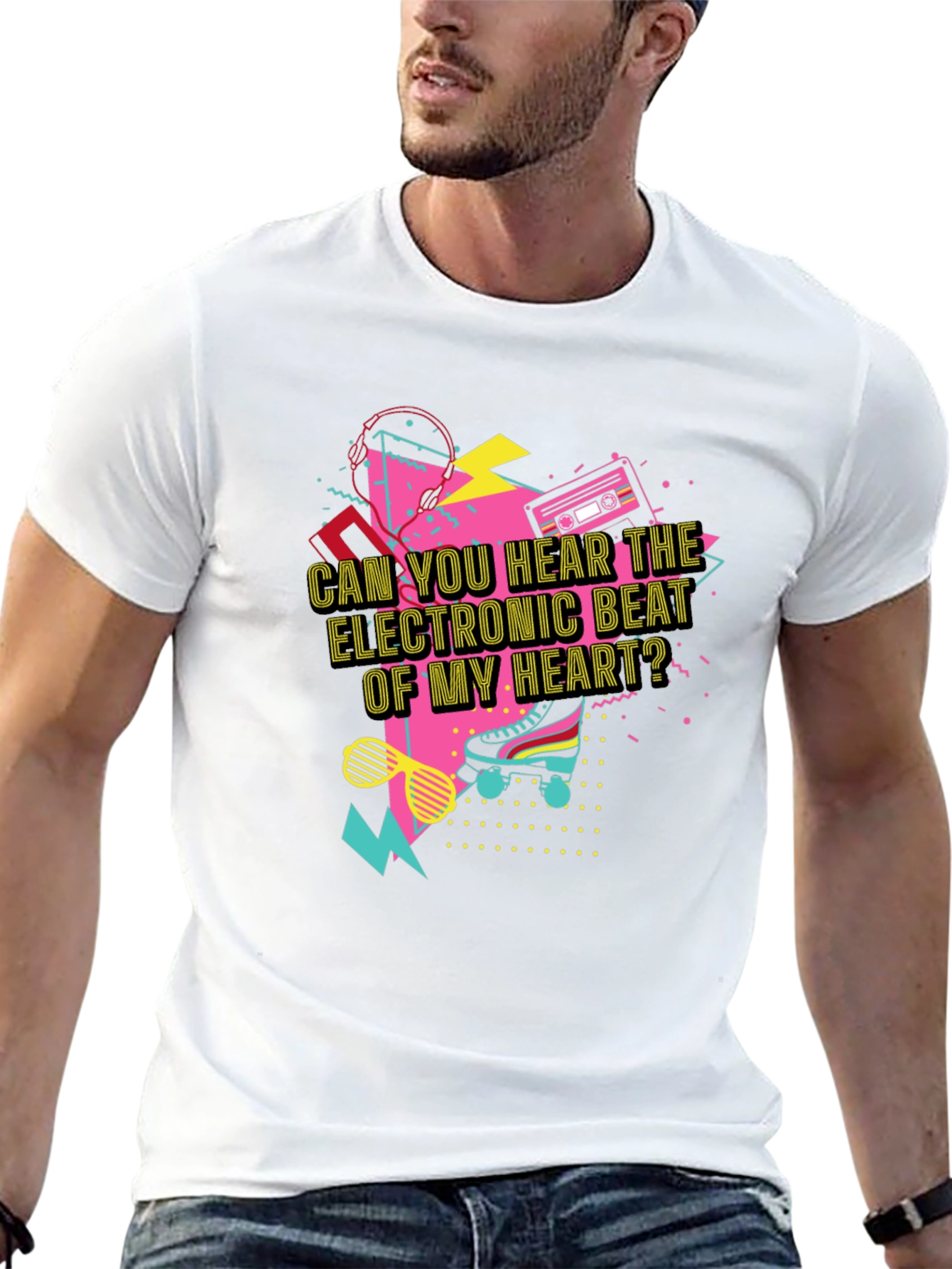 Retro 80s Music T-Shirt - Electronic Beat