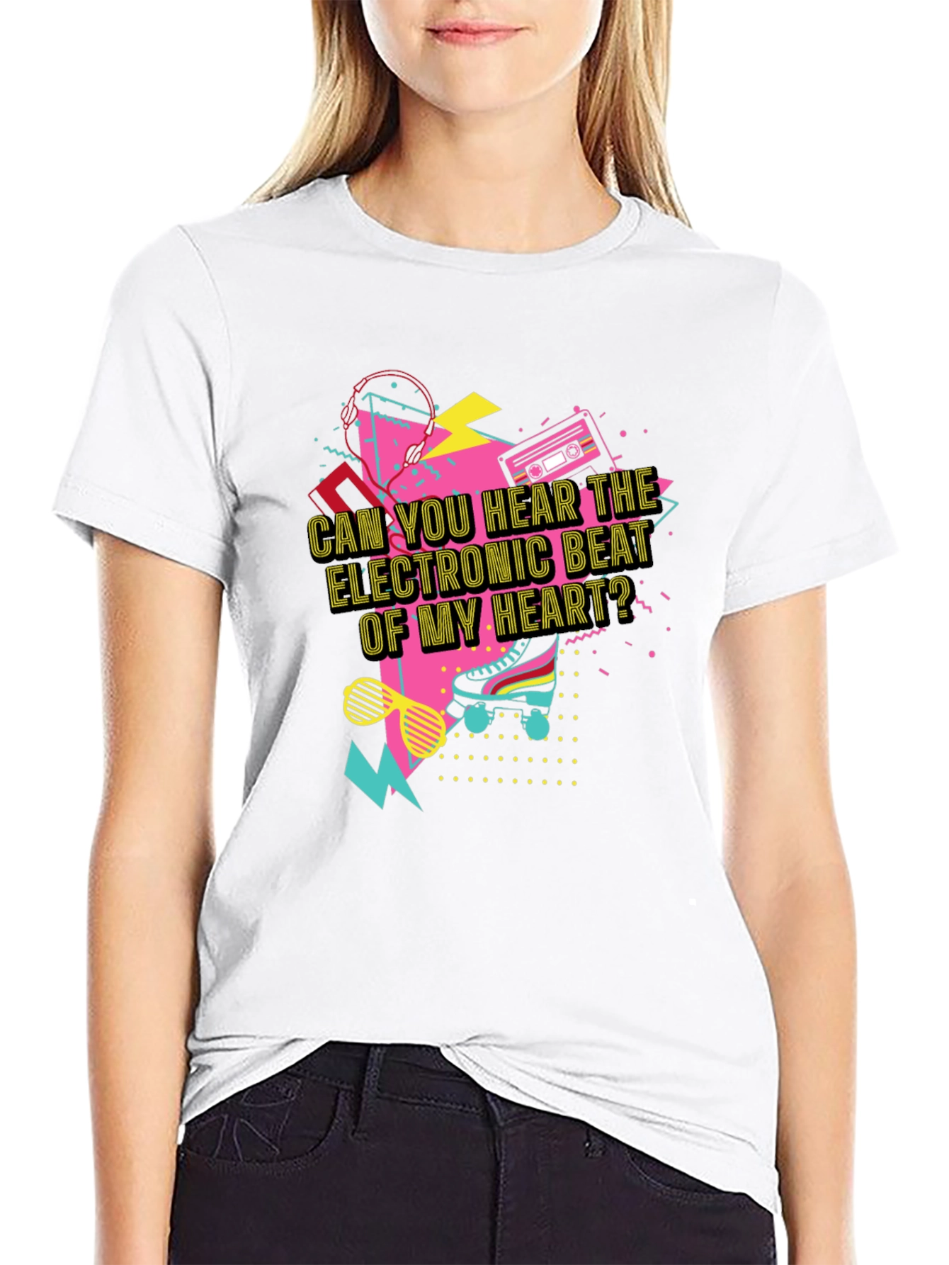 Retro 80s Music T-Shirt - Electronic Beat