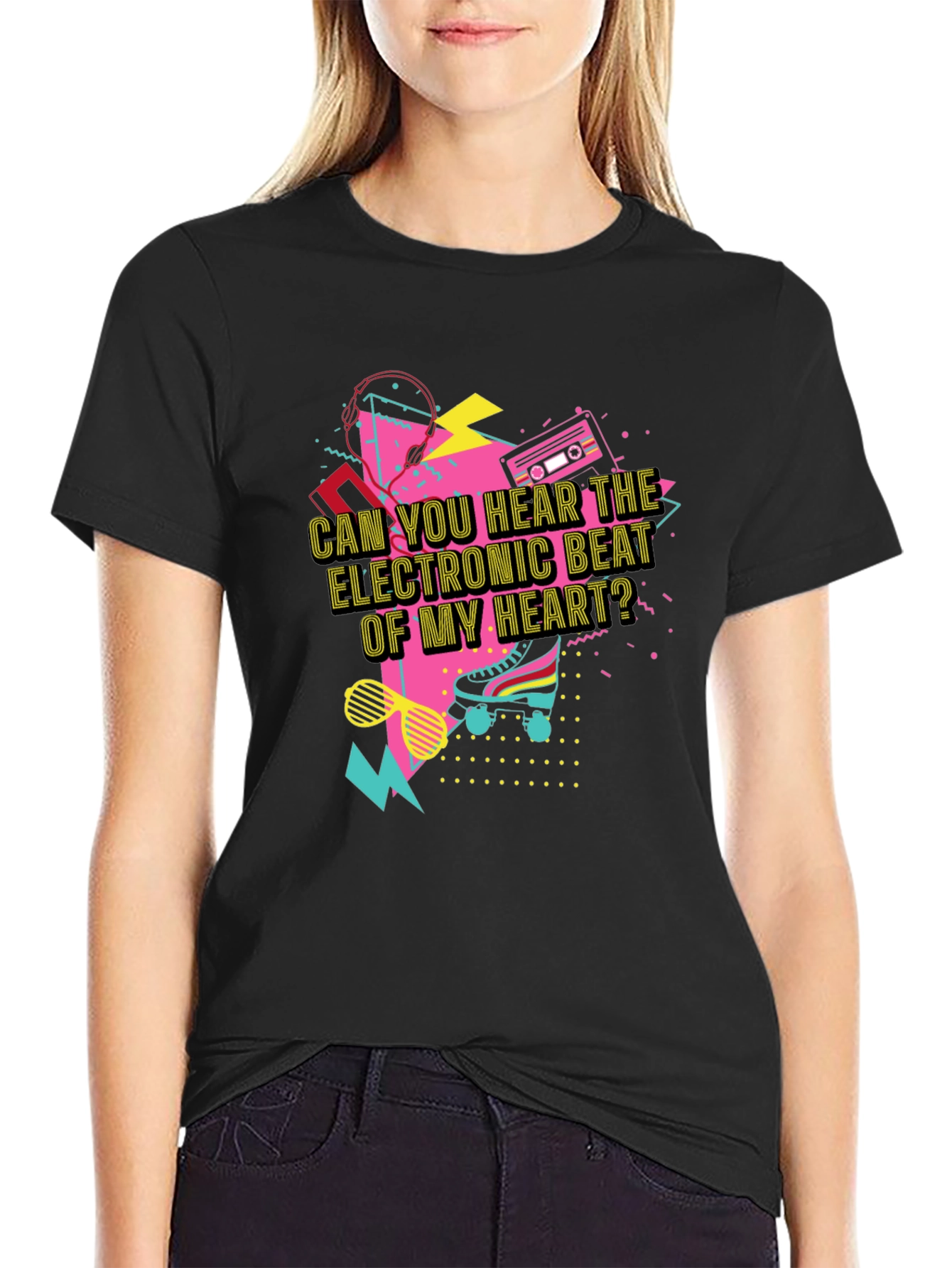 Retro 80s Music T-Shirt - Electronic Beat