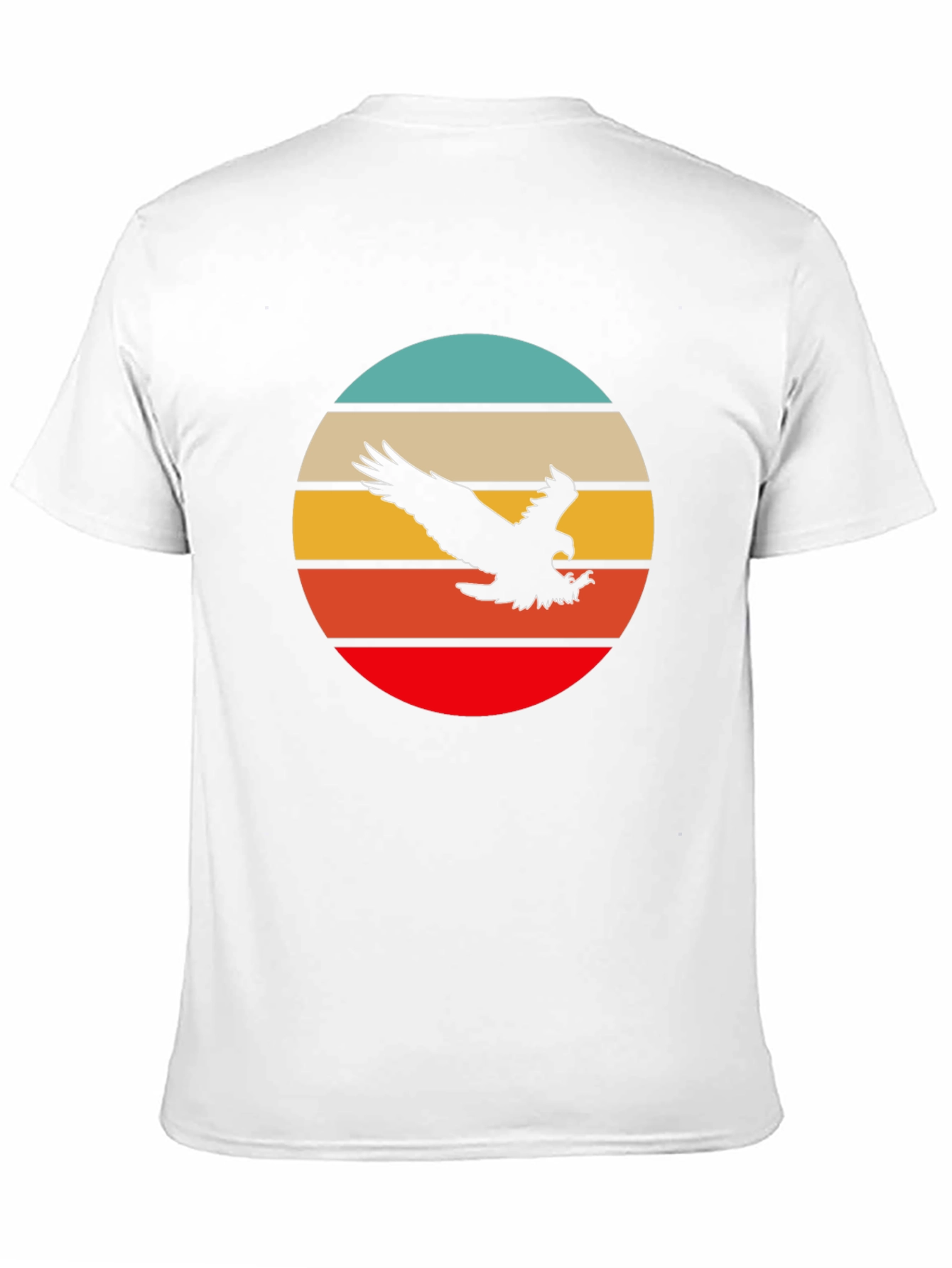 Retro Eagle Sunset T-Shirt - Black