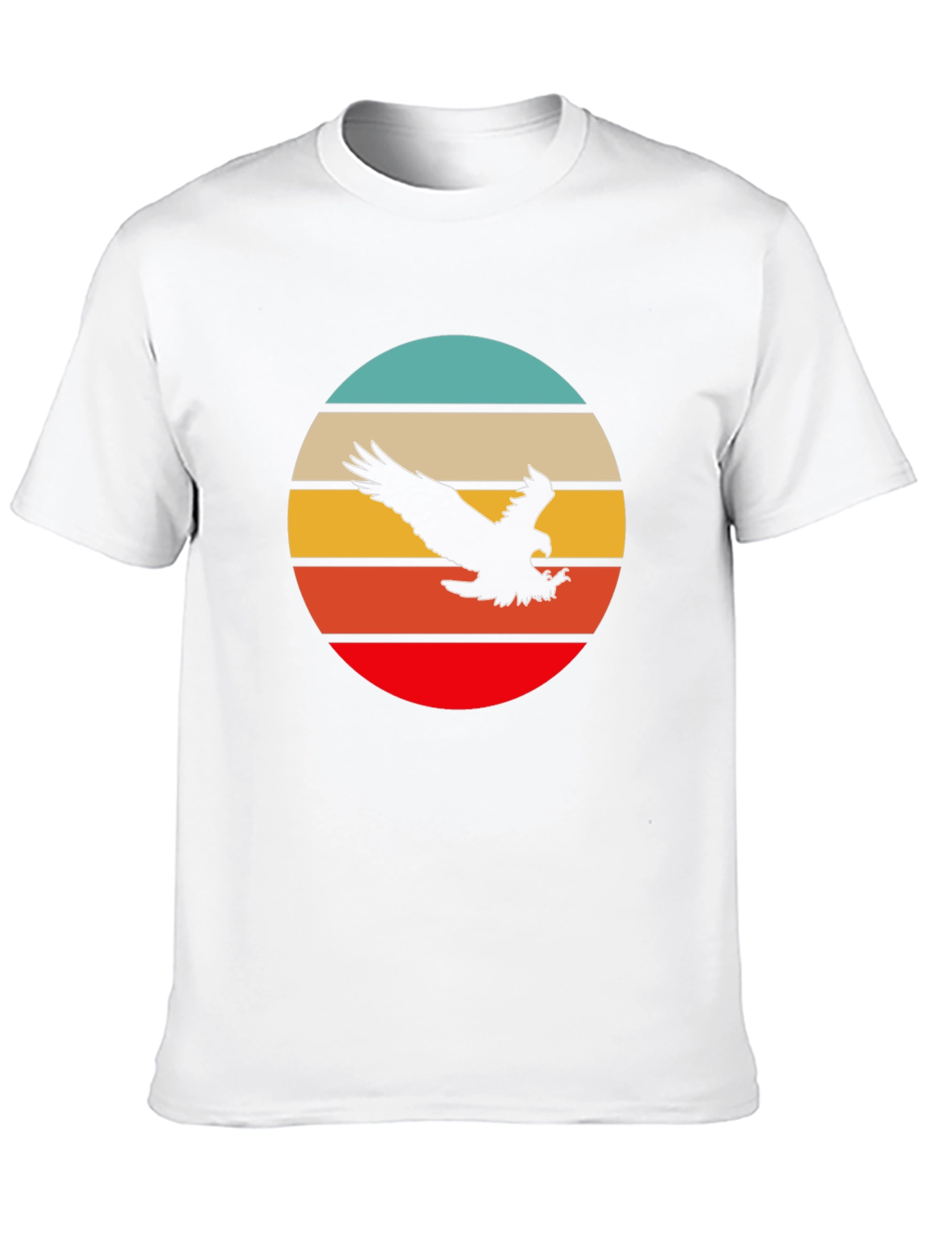 Retro Eagle Sunset T-Shirt - Black