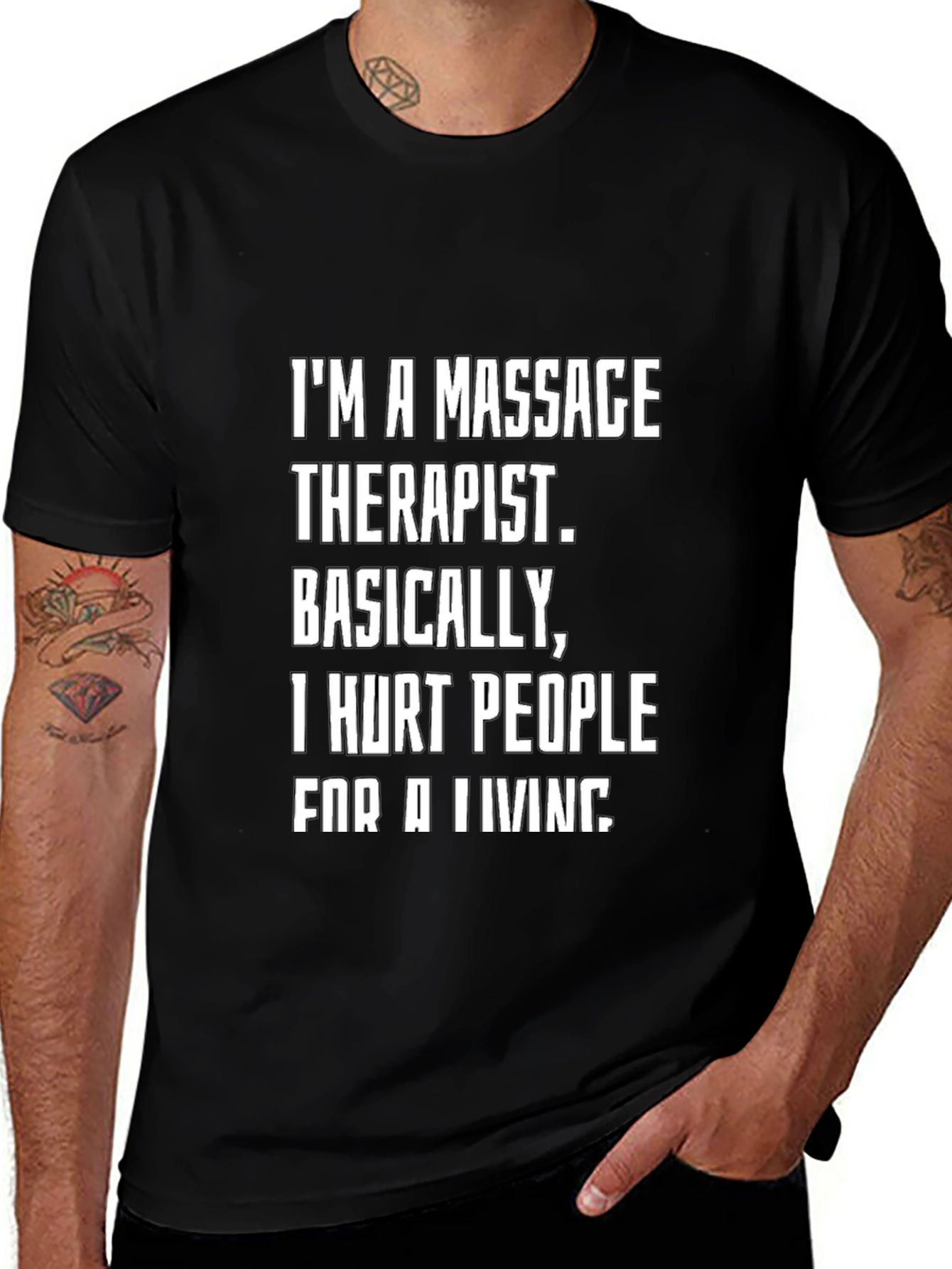 Massage Therapist Funny T-Shirt - I Hurt People