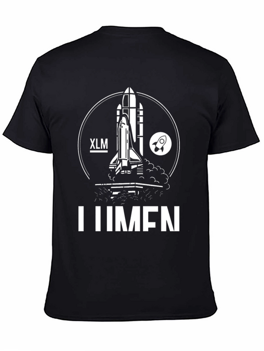 XLM LUMEN Rocket T-Shirt - Crypto Design