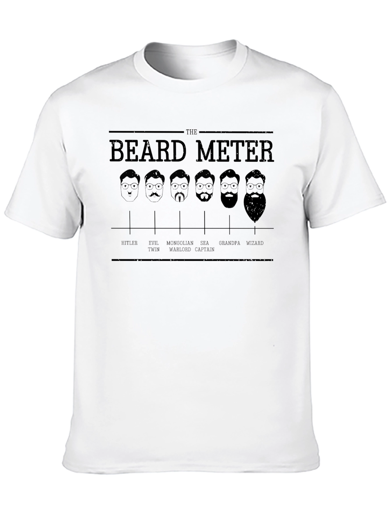 Beard Meter Graphic Tee - Black