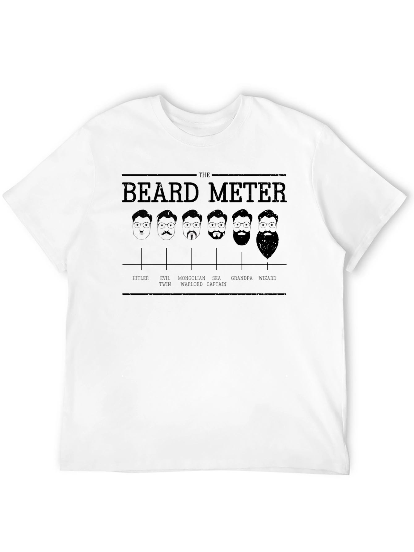 Beard Meter Graphic Tee - Black