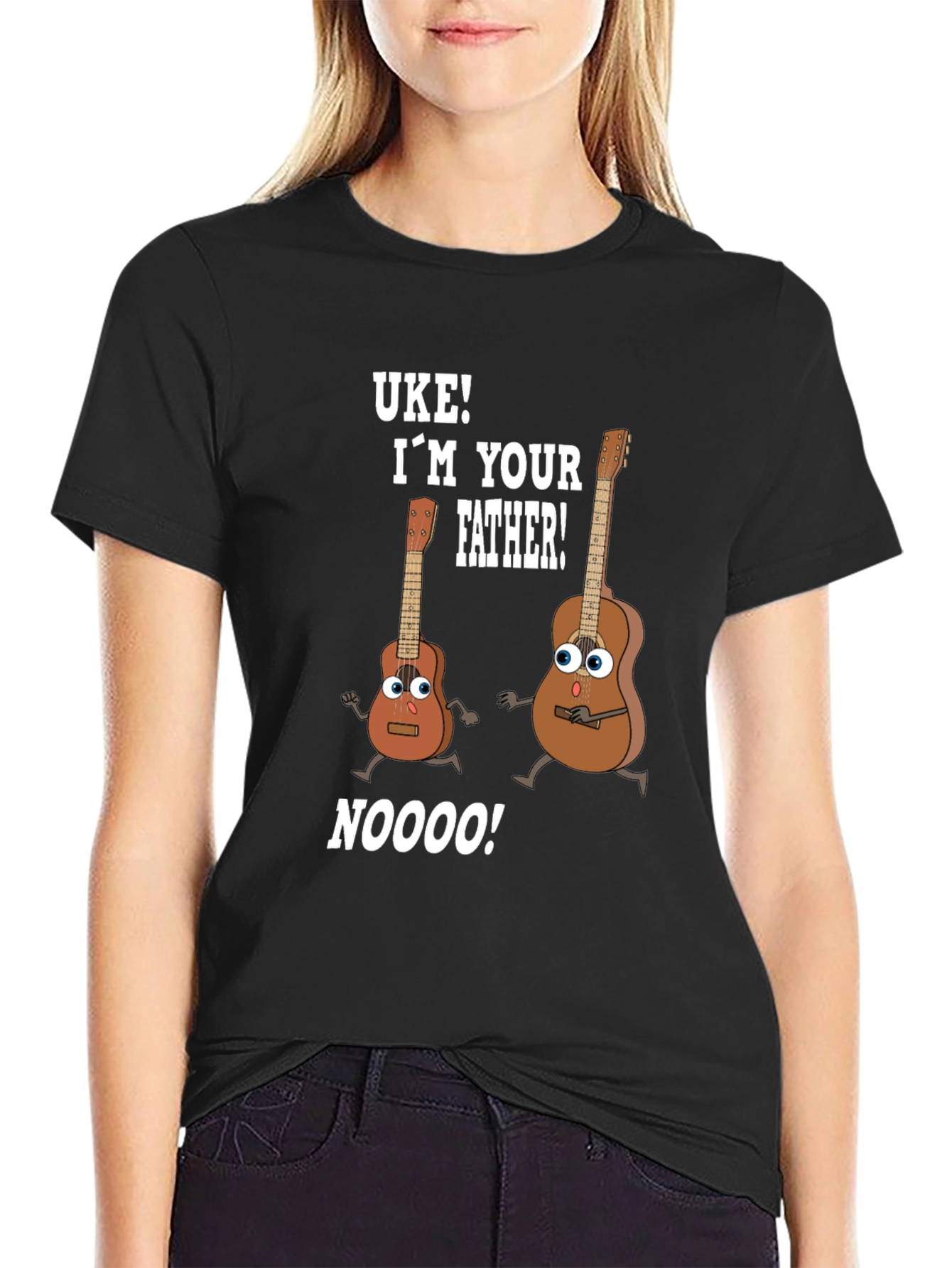 Uke Im Your Father Black Graphic Tee