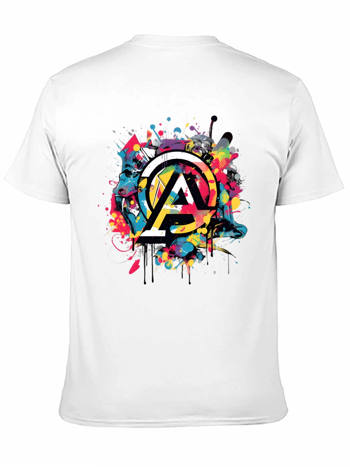 Abstract Art Mens Black T-Shirt