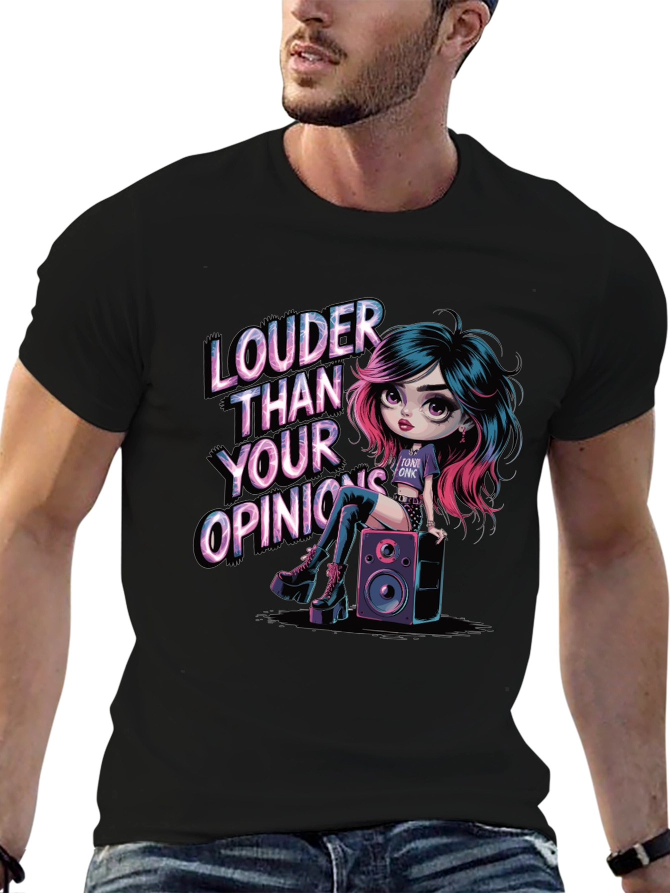 Louder Than Your Opinions Graphic T-Shirt