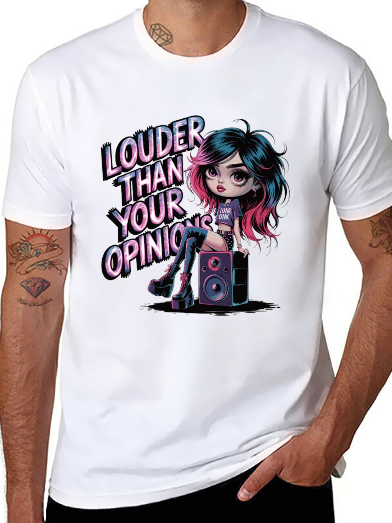Louder Than Your Opinions Graphic T-Shirt