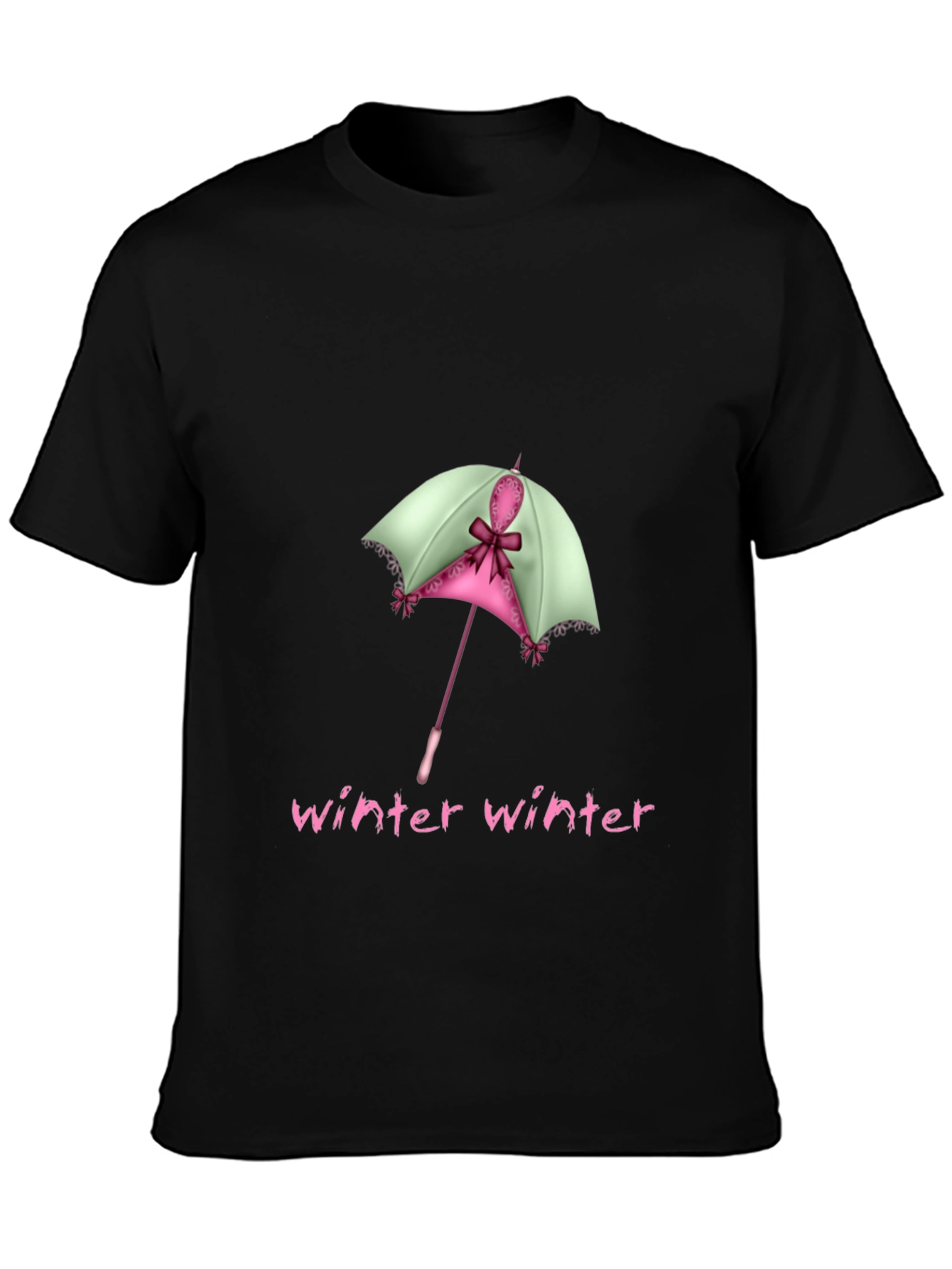Winter Umbrella Graphic Tee - Stylish & Unique!