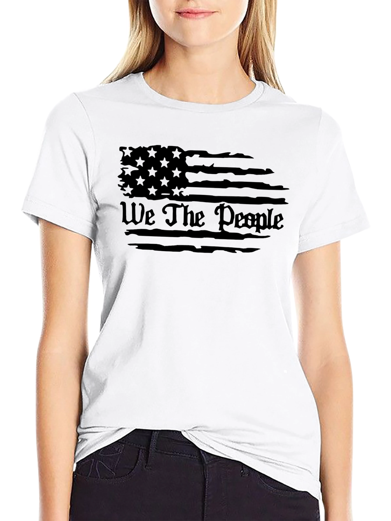 We The People Flag T-Shirt - Patriotic Graphic Tee