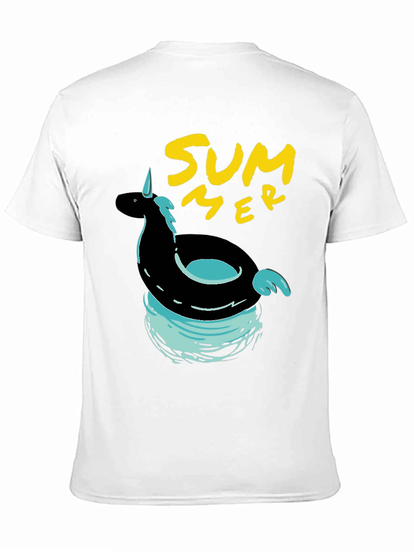 Summer Unicorn Pool Float Graphic Tee