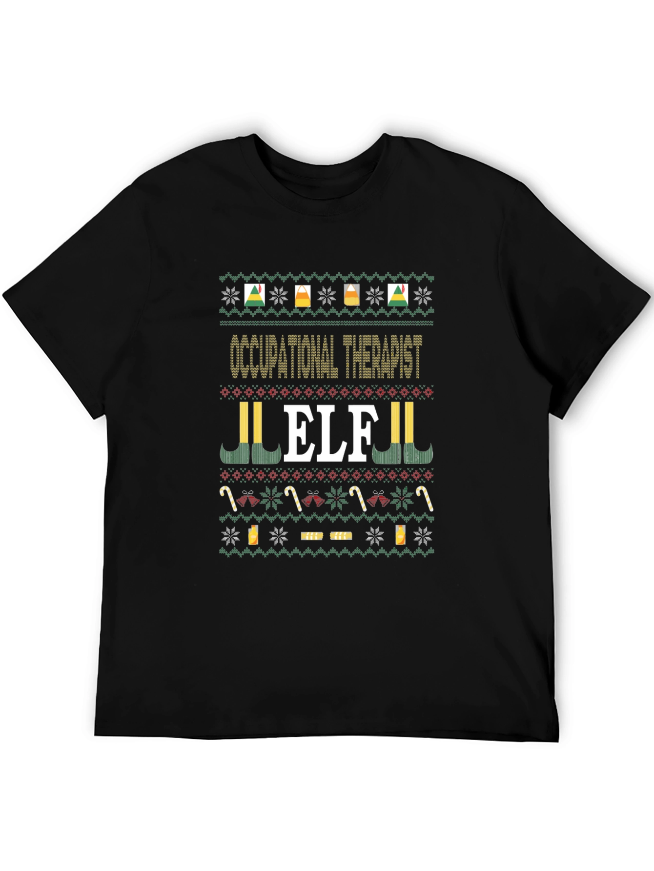 Occupational Therapist Elf Christmas T-Shirt