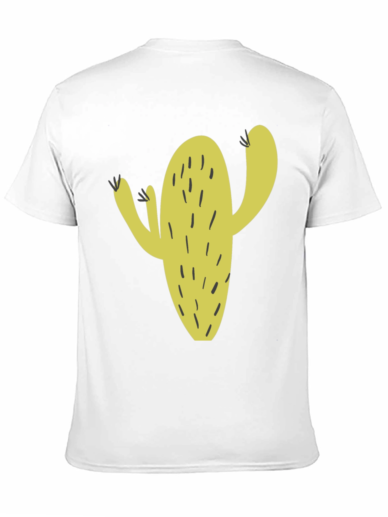 Cactus Graphic Tee - Black Cotton Casual Wear