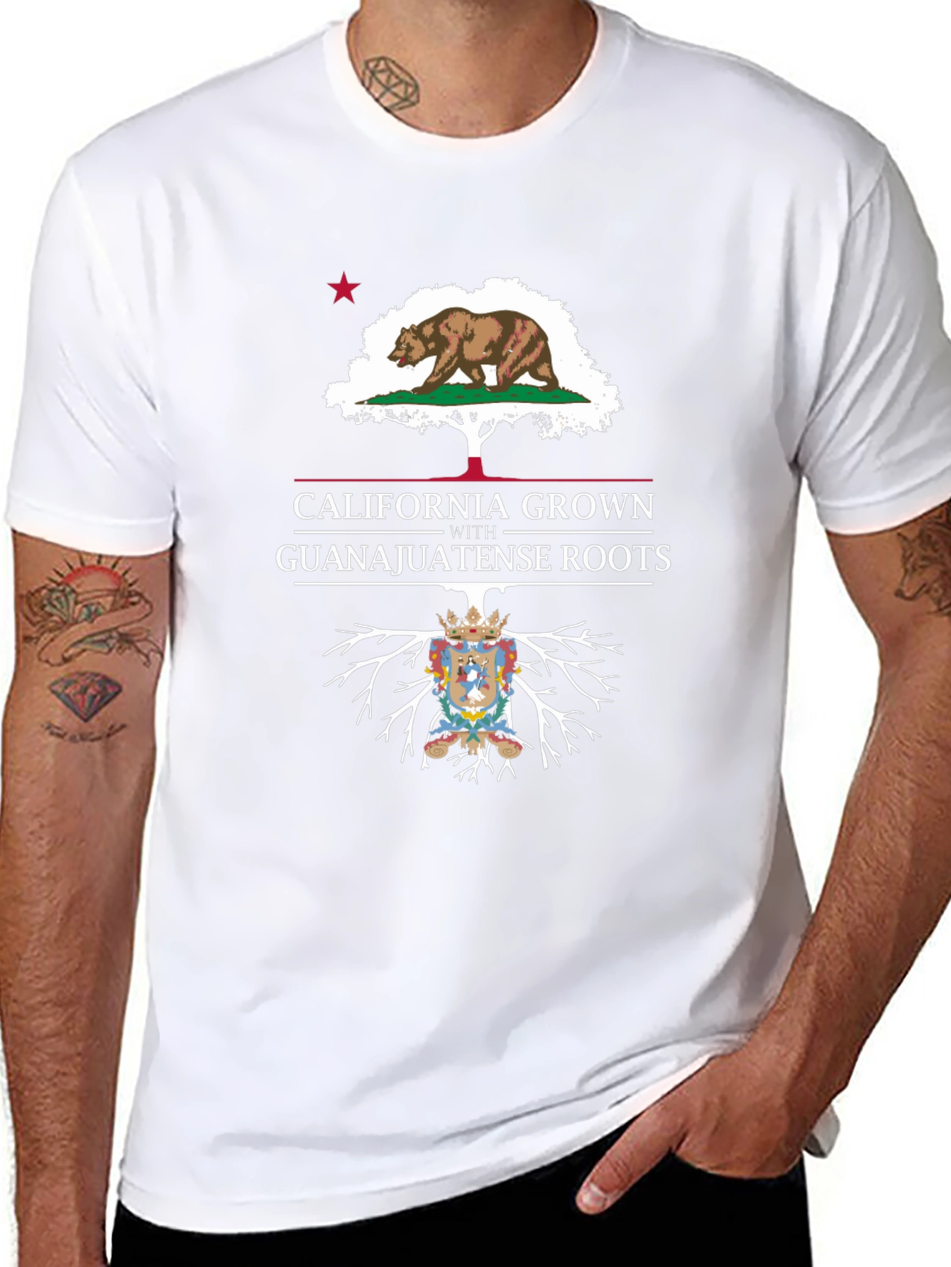California Grown Guanajuato Roots Black T-Shirt