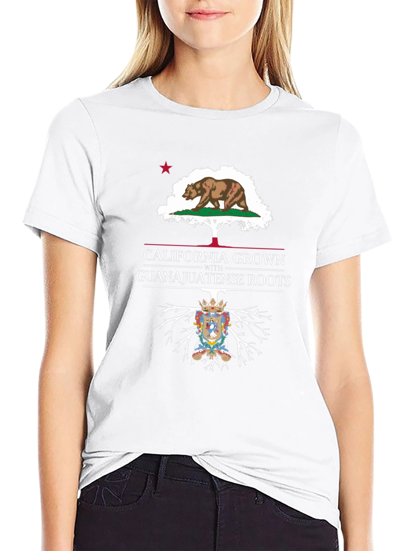 California Grown Guanajuato Roots Black T-Shirt