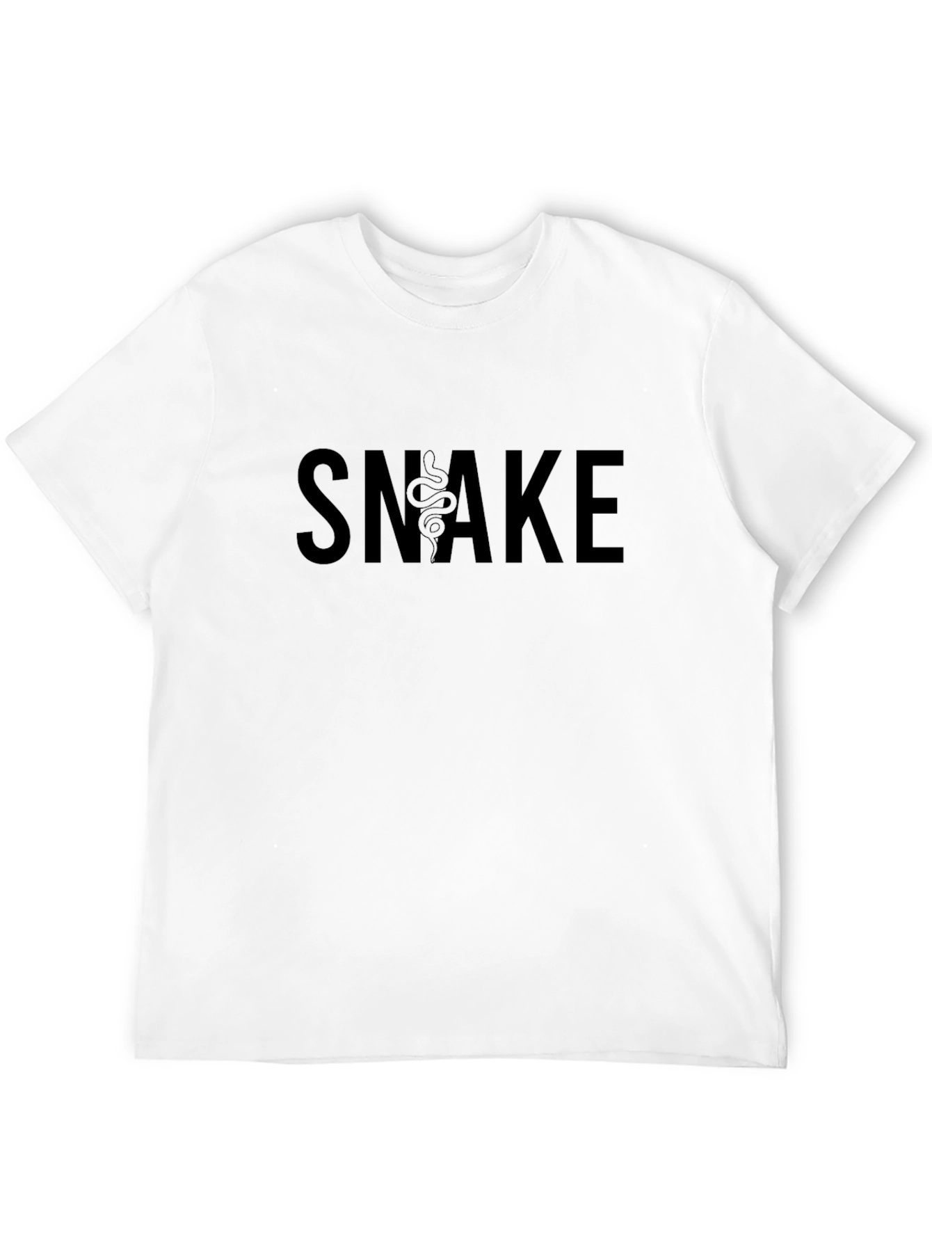 Black Snake Graphic Tee - Stylish & Edgy!