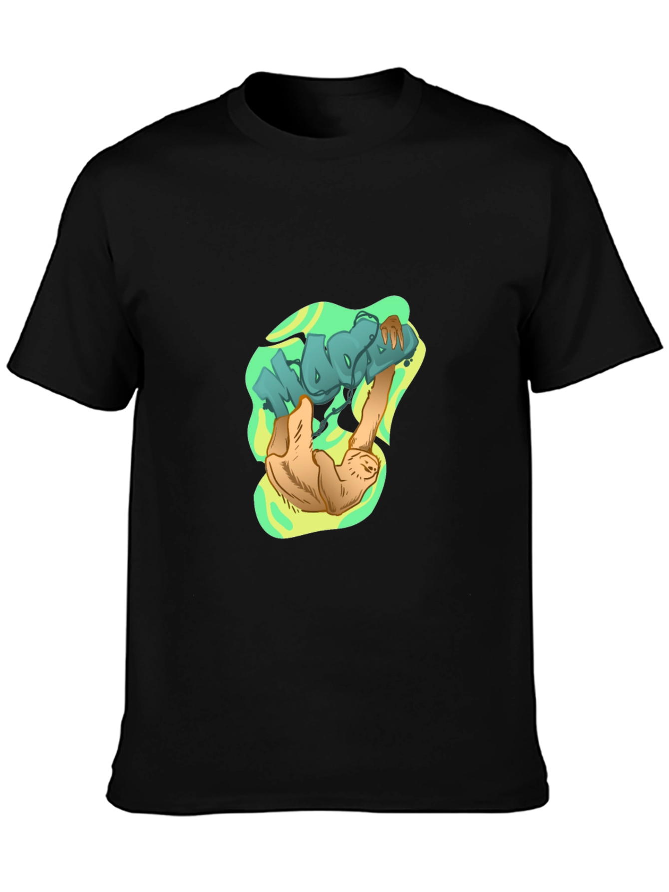 Sloth Hang Loose Graphic Tee - Trendy Casual Top