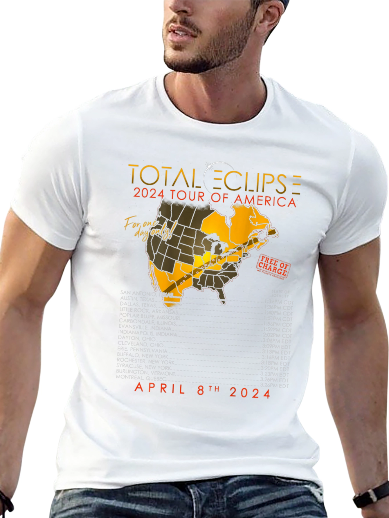 Total Eclipse 2024 Tour T-Shirt