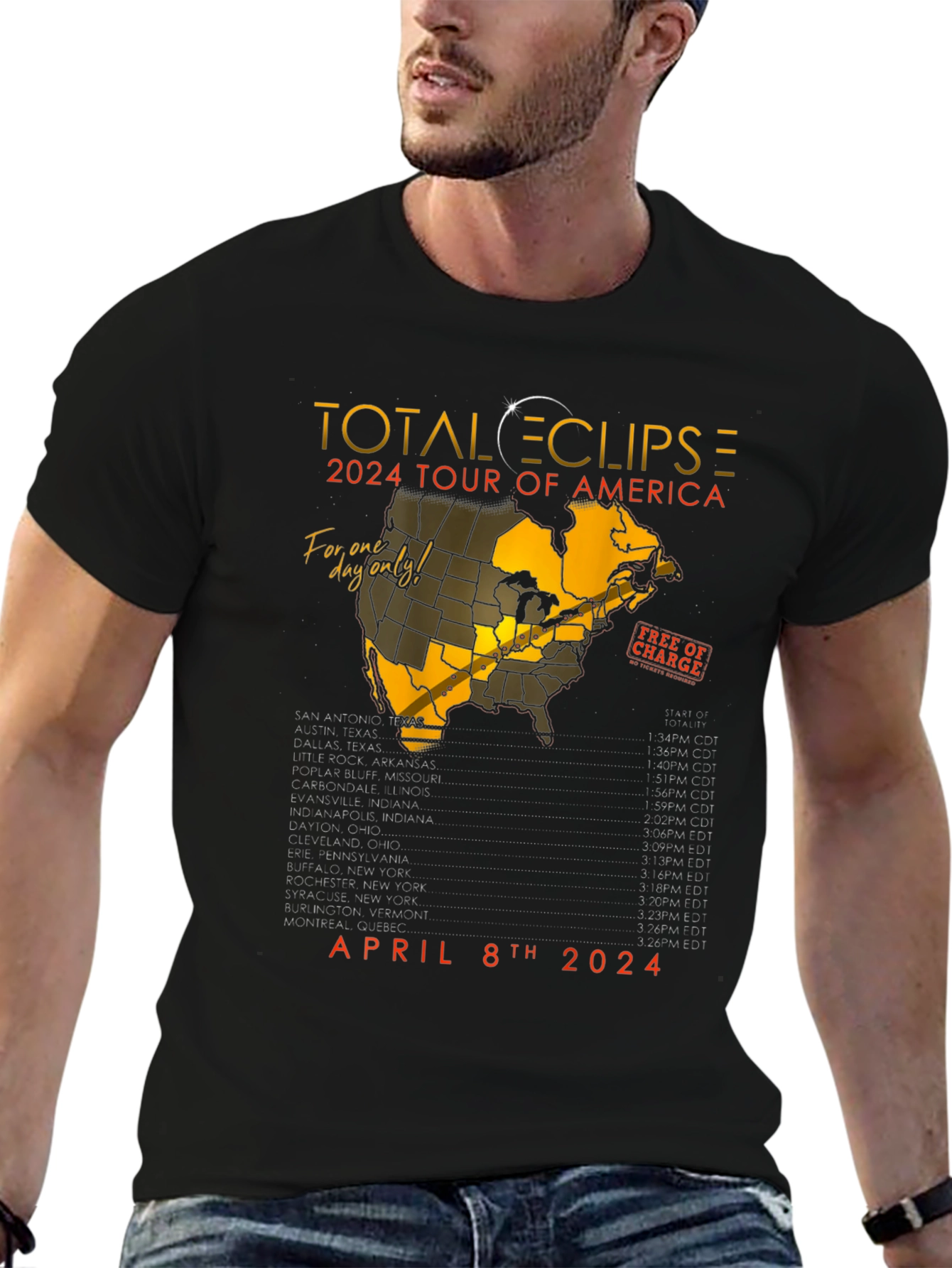 Total Eclipse 2024 Tour T-Shirt