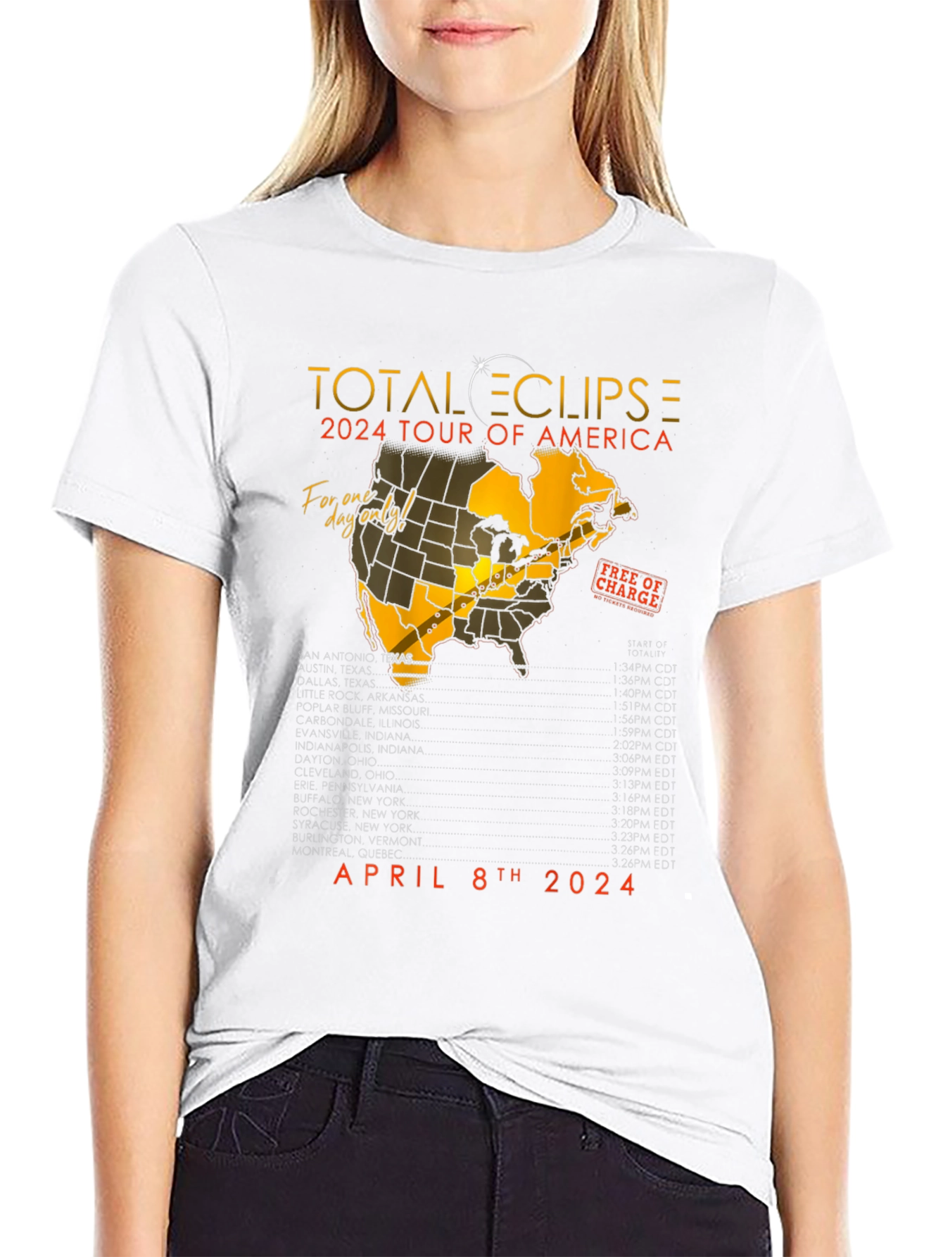 Total Eclipse 2024 Tour T-Shirt