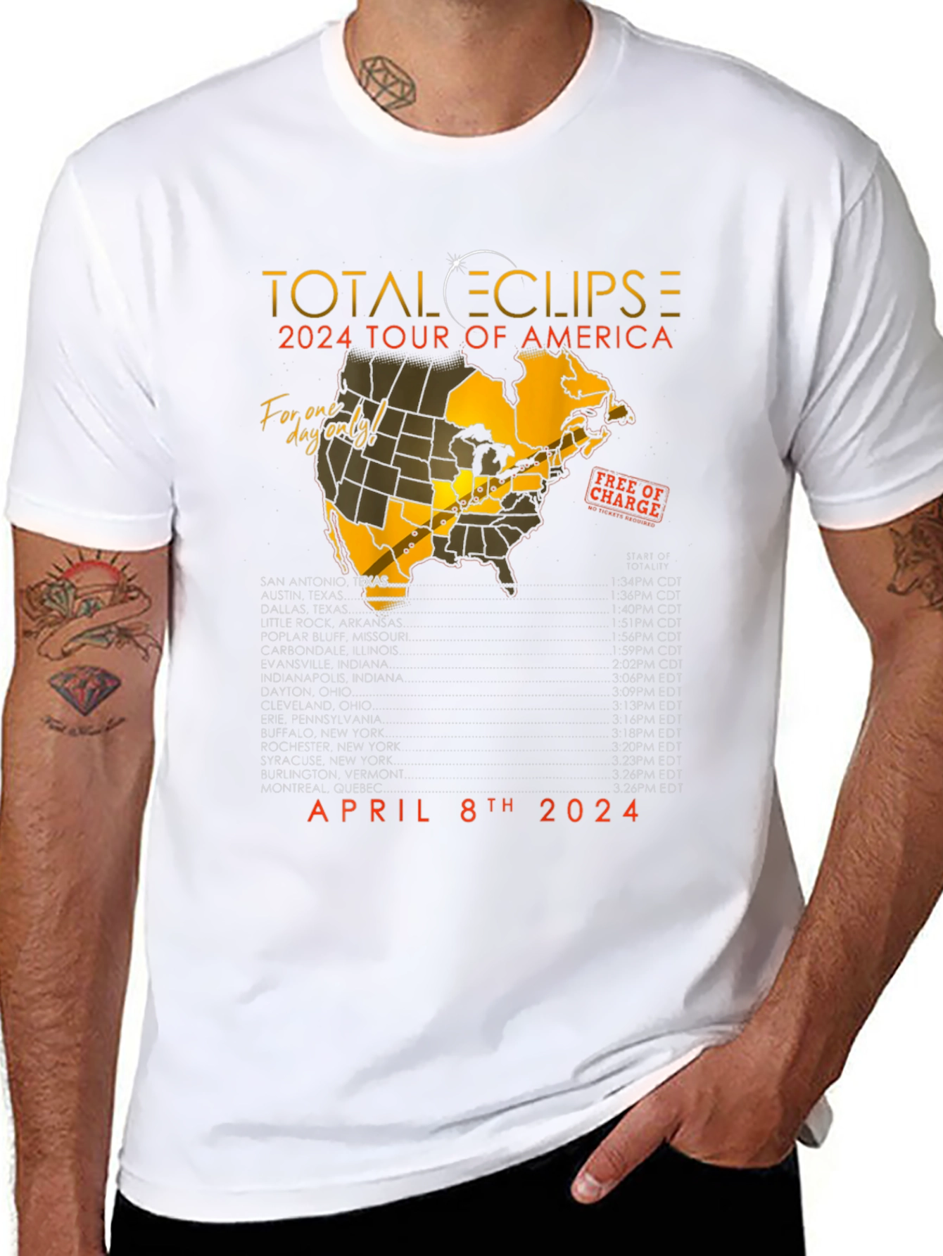 Total Eclipse 2024 Tour T-Shirt