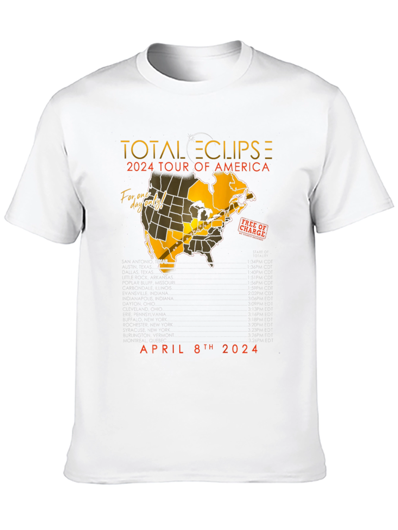Total Eclipse 2024 Tour T-Shirt