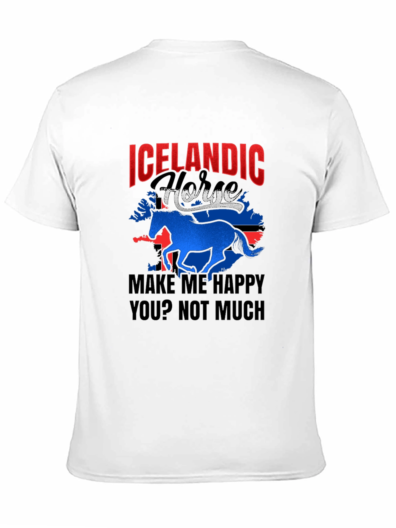 Icelandic Horse Graphic T-Shirt - Make Me Happy