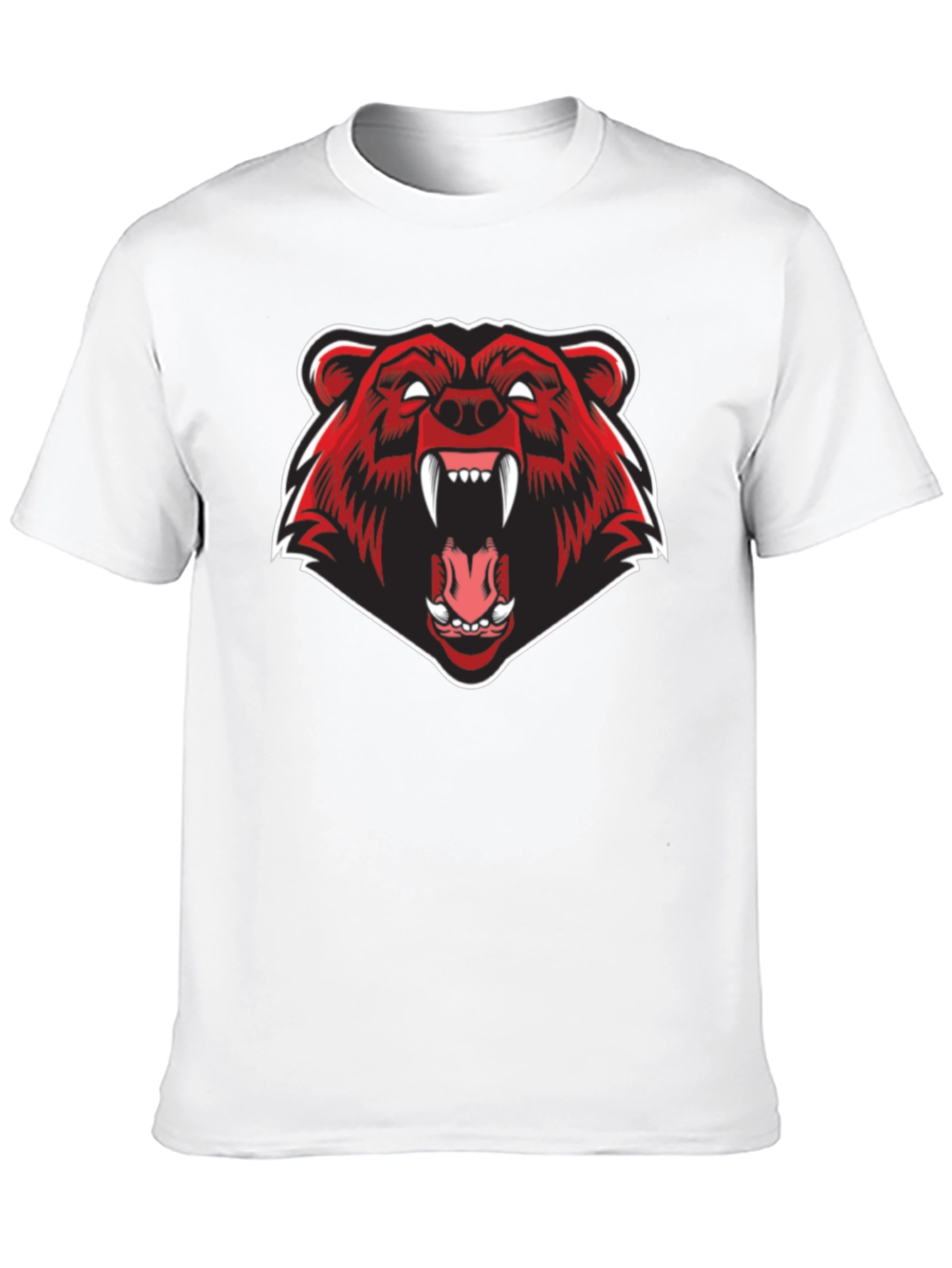 Mens Black Bear Graphic Tee