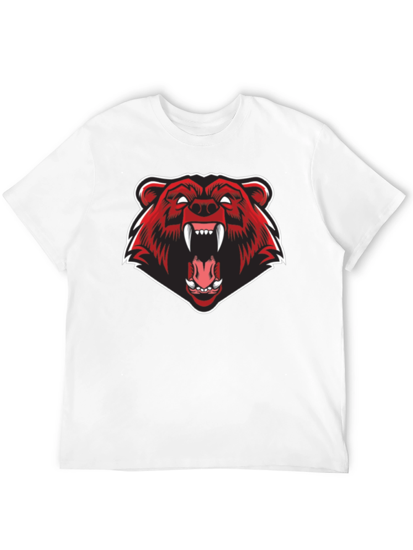 Mens Black Bear Graphic Tee