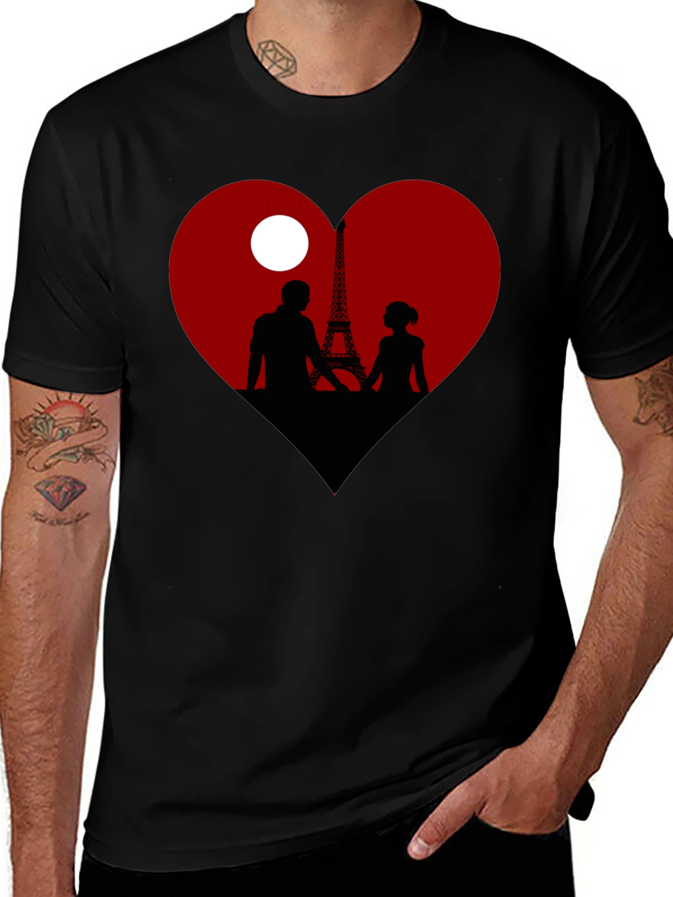 Paris Love Silhouette T-Shirt
